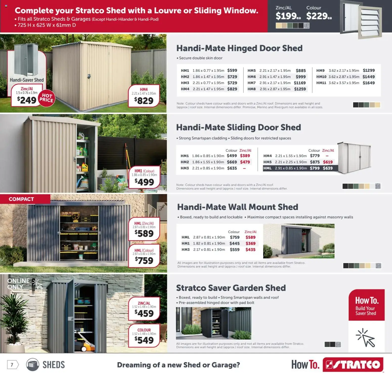 Stratco catalogue - valid from 17.04.2026 | Page: 7 | Products: Door, Shed