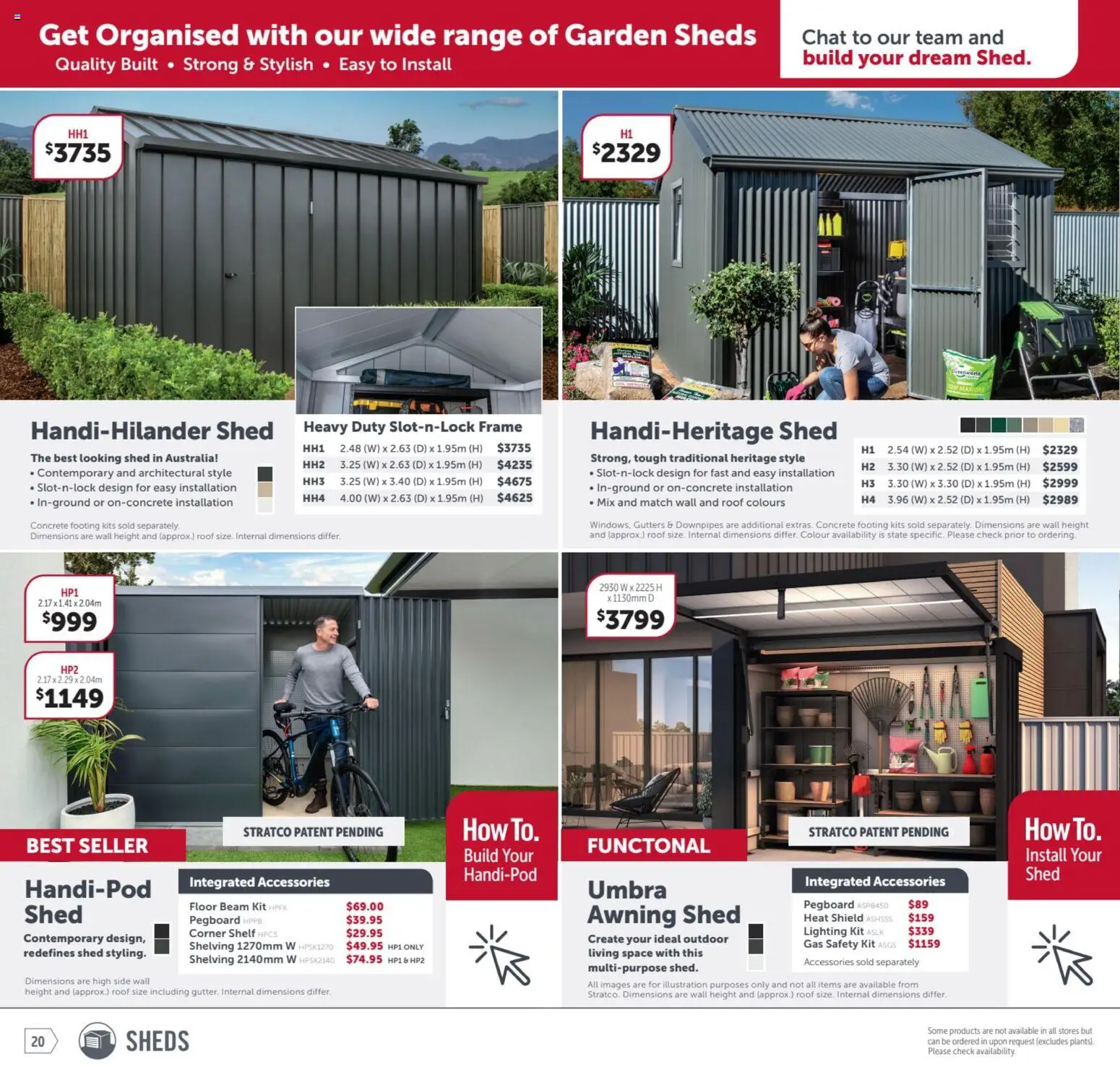 Stratco catalogue - valid from 23.01.2026 | Page: 20 | Products: Shelf, Kits, Accessories, Multipurpose