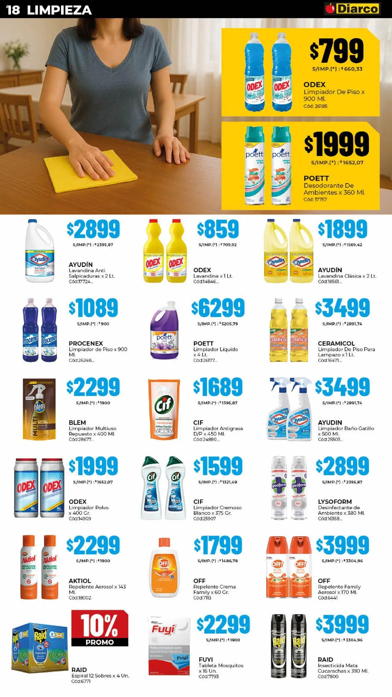 Diarco ofertas │ válido desde el 20.10.2025 | Página: 18 | Productos: Antigrasa, Baño, Limpiador, Crema