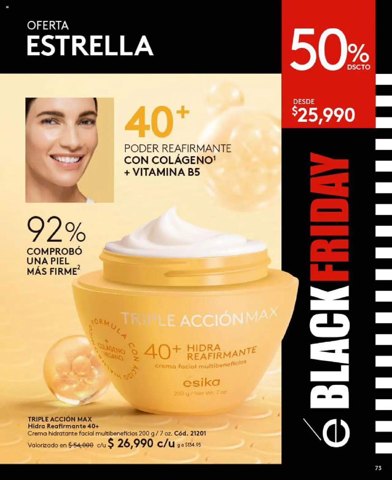 Ésika revista - valida desde el 24.09.2025 | Página: 73 | Productos: Crema