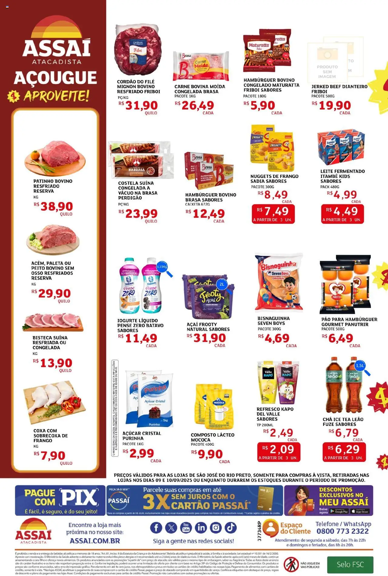 Assaí Atacadista Folheto - válido de 09.09.2025 | Página: 2 | Produtos: Pneus, Base, Frango, Açaí