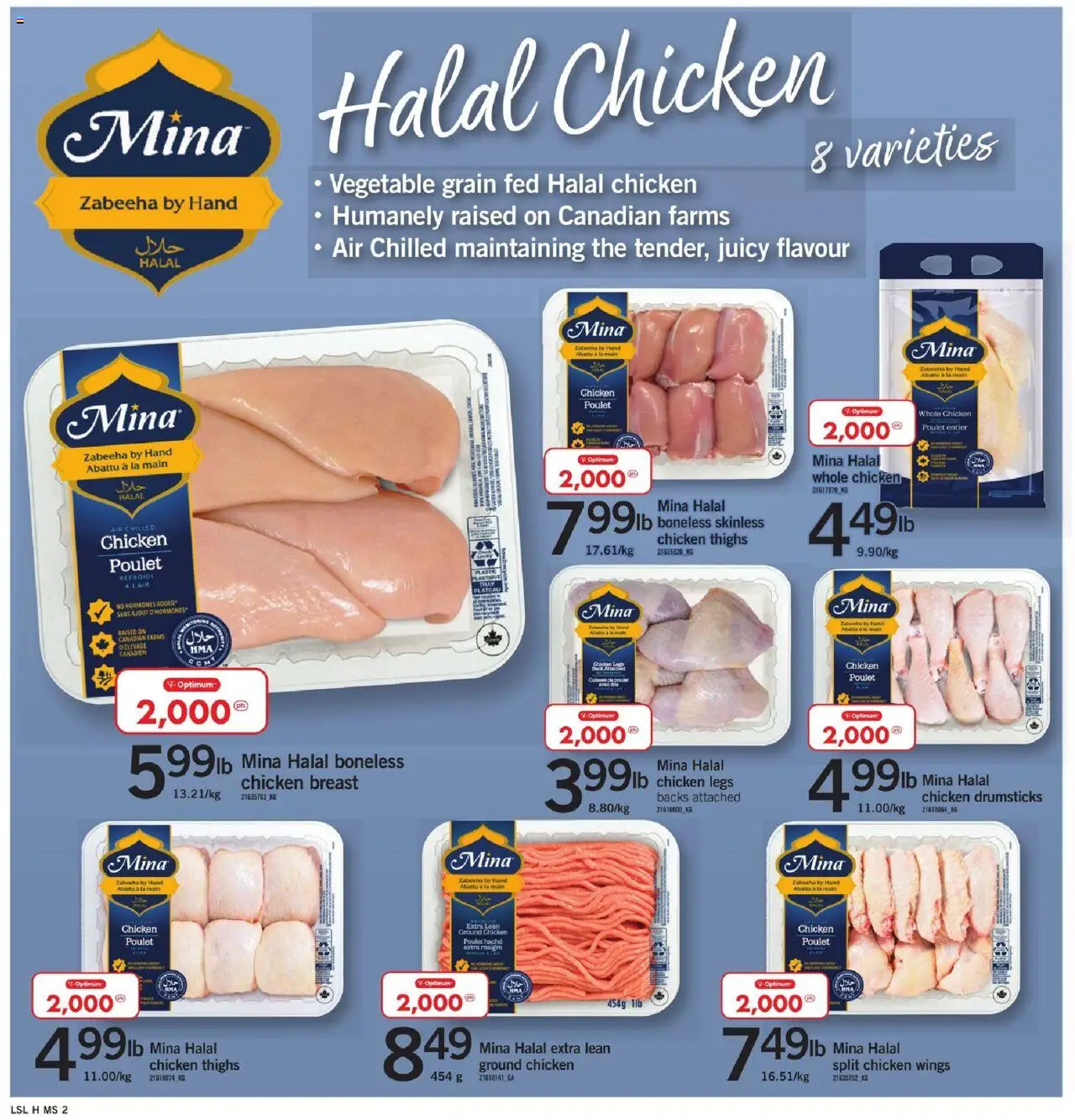 Loblaws flyer valid from 16.10.2025 | Page: 8 | Products: Chicken wings, Chicken