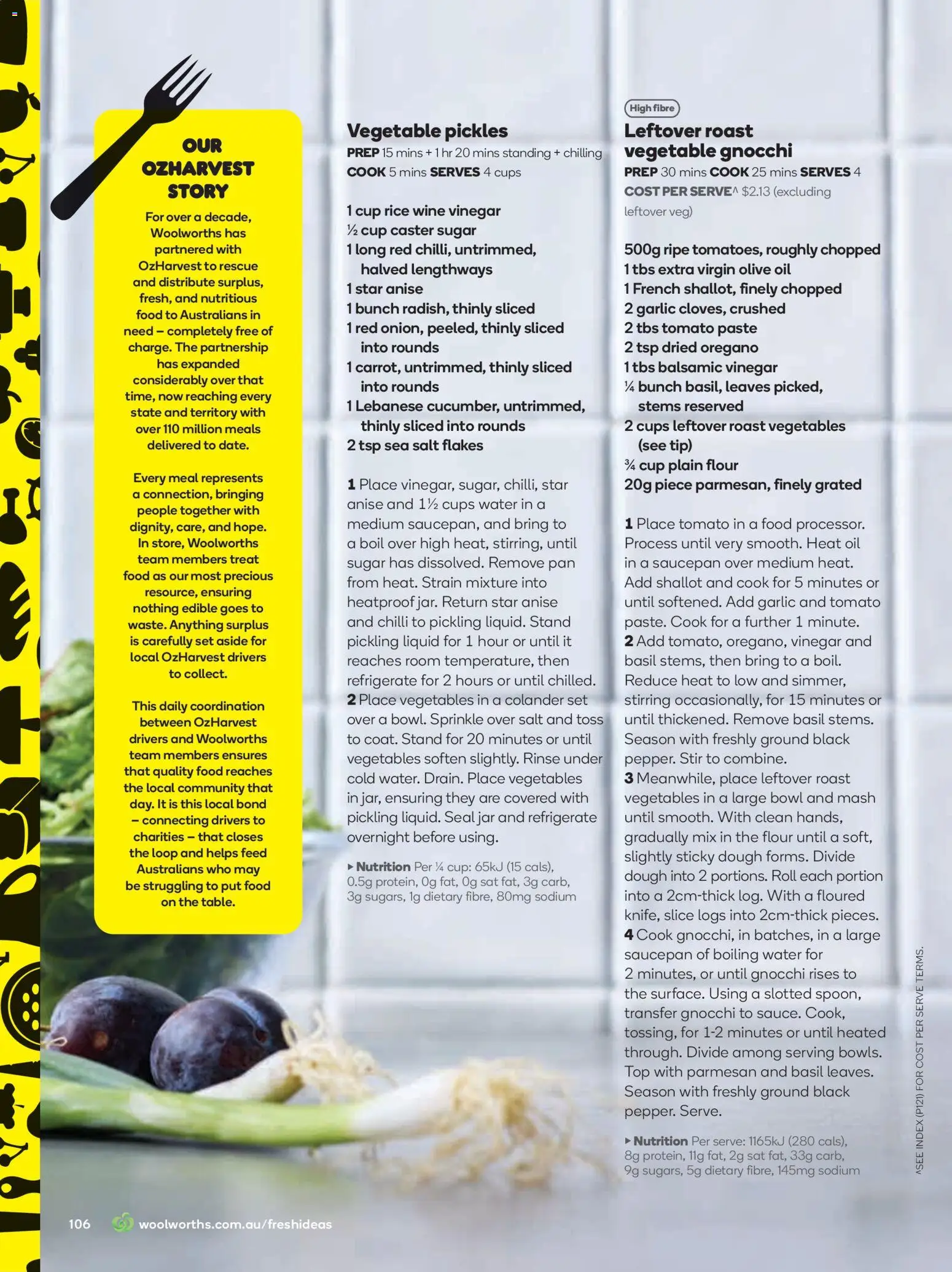 Woolworths catalogue - valid from 01.04.2026 | Page: 106 | Products: Flour, Oregano, Olive oil, Water