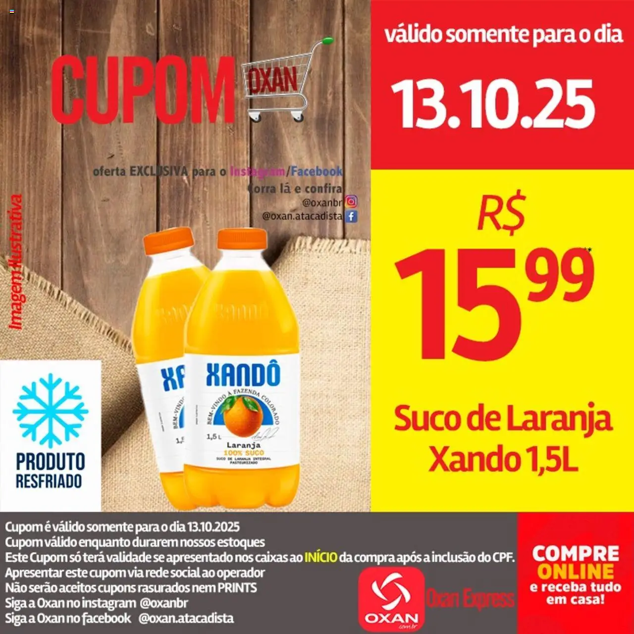 Oxan Atacadista Folheto - válido de 13.10.2025 | Página: 9 | Produtos: Suco