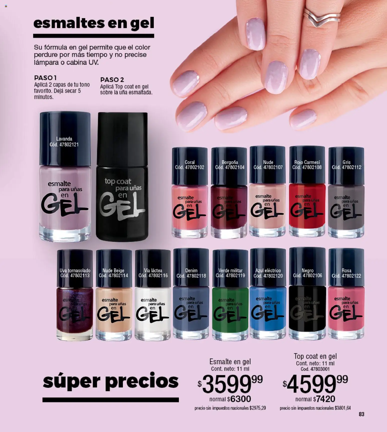 Millanel - Catálogo │ válido desde el 02.03.2026 | Página: 83 | Productos: Top, Sobre, Lámpara, Uva