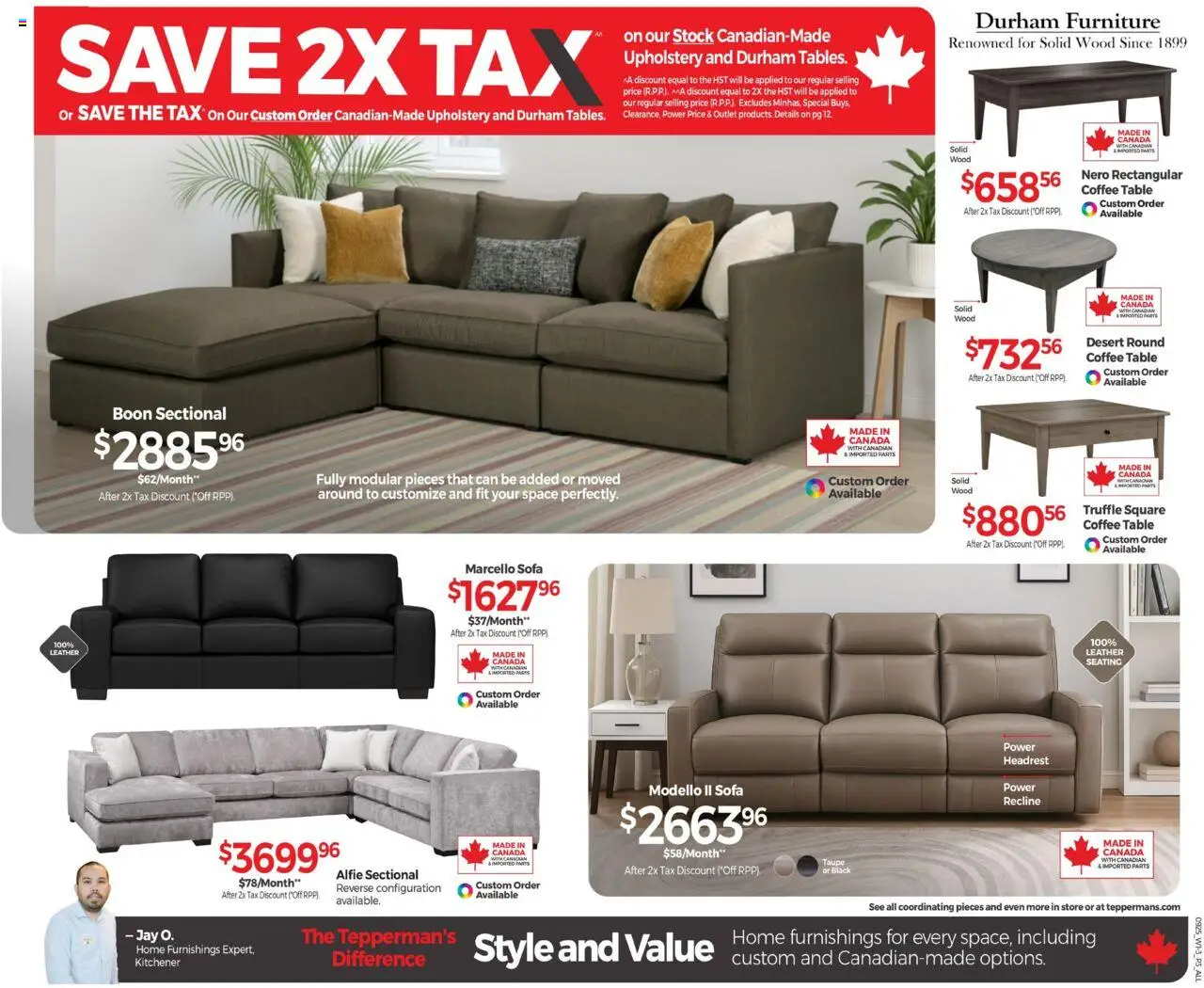 Tepperman's flyer valid from 11.09.2025 | Page: 5 | Products: Sofa, Coffee table, Table, Coffee