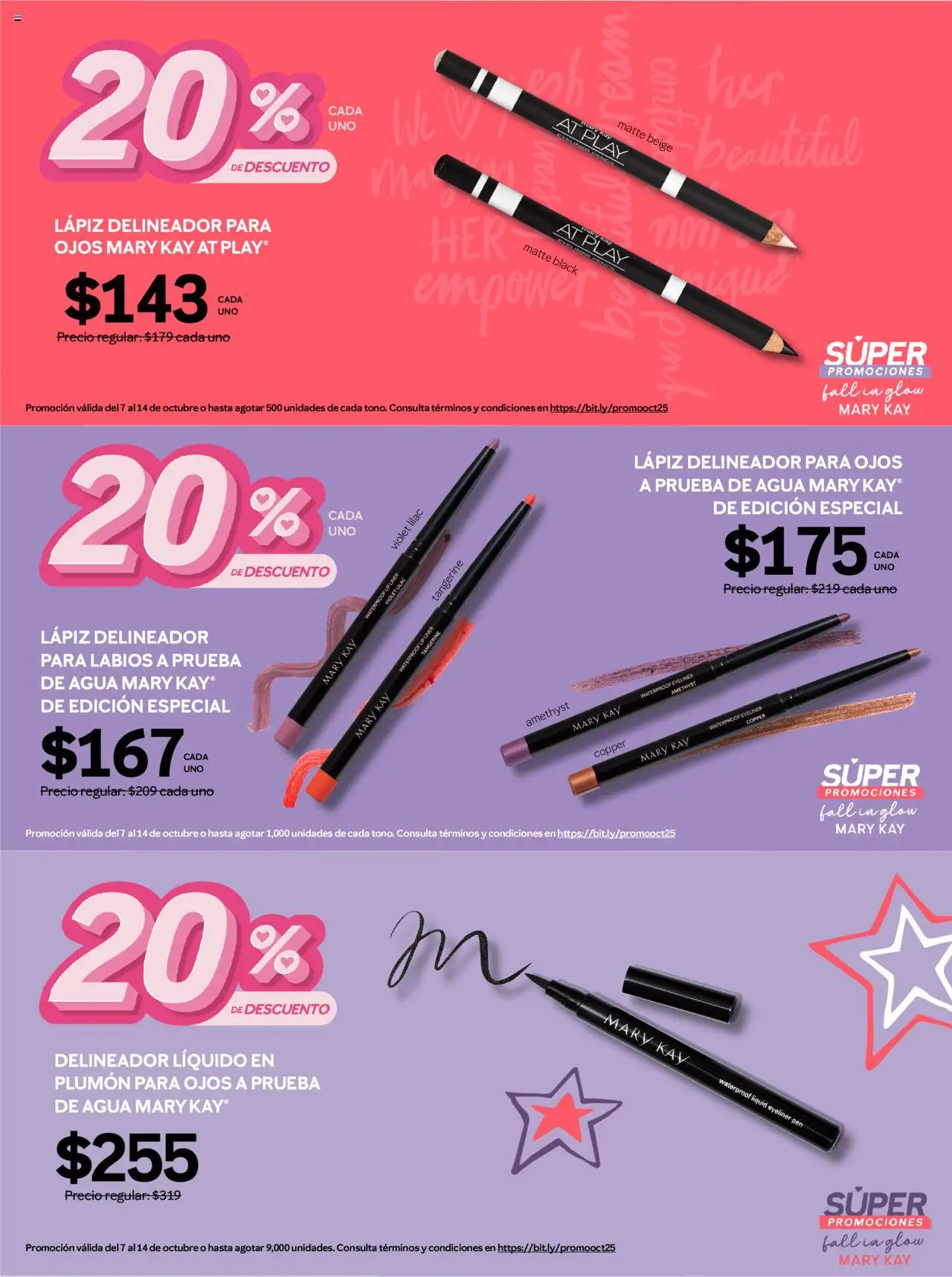 Nuevas ofertas de Mary Kay válidas en toda la República Mexicana desde el 07.10.2025. ¡Encuentra las mejores ofertas en Mary Kay catálogo! | Página: 3 | Productos: Agua, Delineador