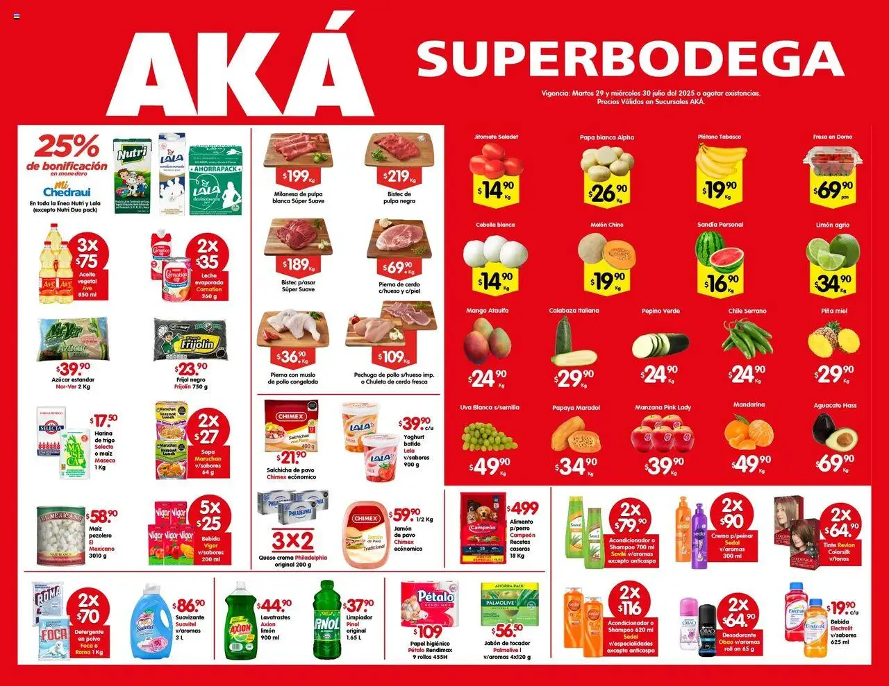Nuevas ofertas de Arteli válidas en toda la República Mexicana desde el 29.07.2025. ¡Encuentra las mejores ofertas en Arteli - Folleto Super Bodega! | Página: 1 | Productos: Cebolla, Piña, Limpiador, Jabón