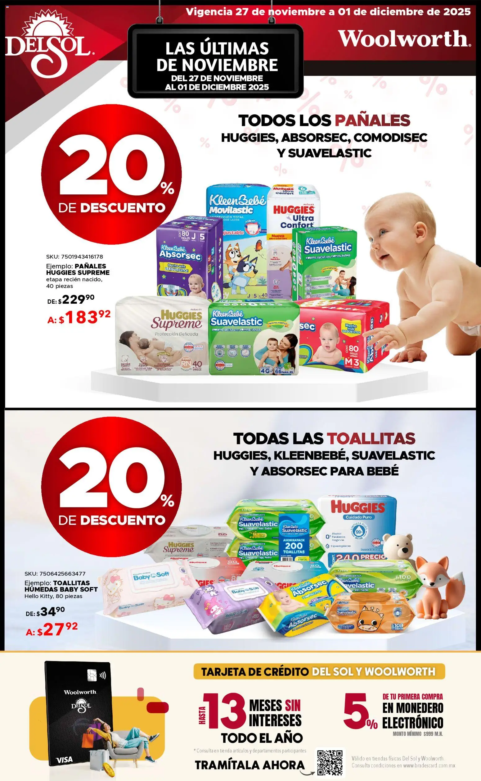 Nuevas ofertas de Del Sol y Woolworth válidas en toda la República Mexicana desde el 27.11.2025. ¡Encuentra las mejores ofertas en Del Sol y Woolworth Buen Fin ! | Página: 14