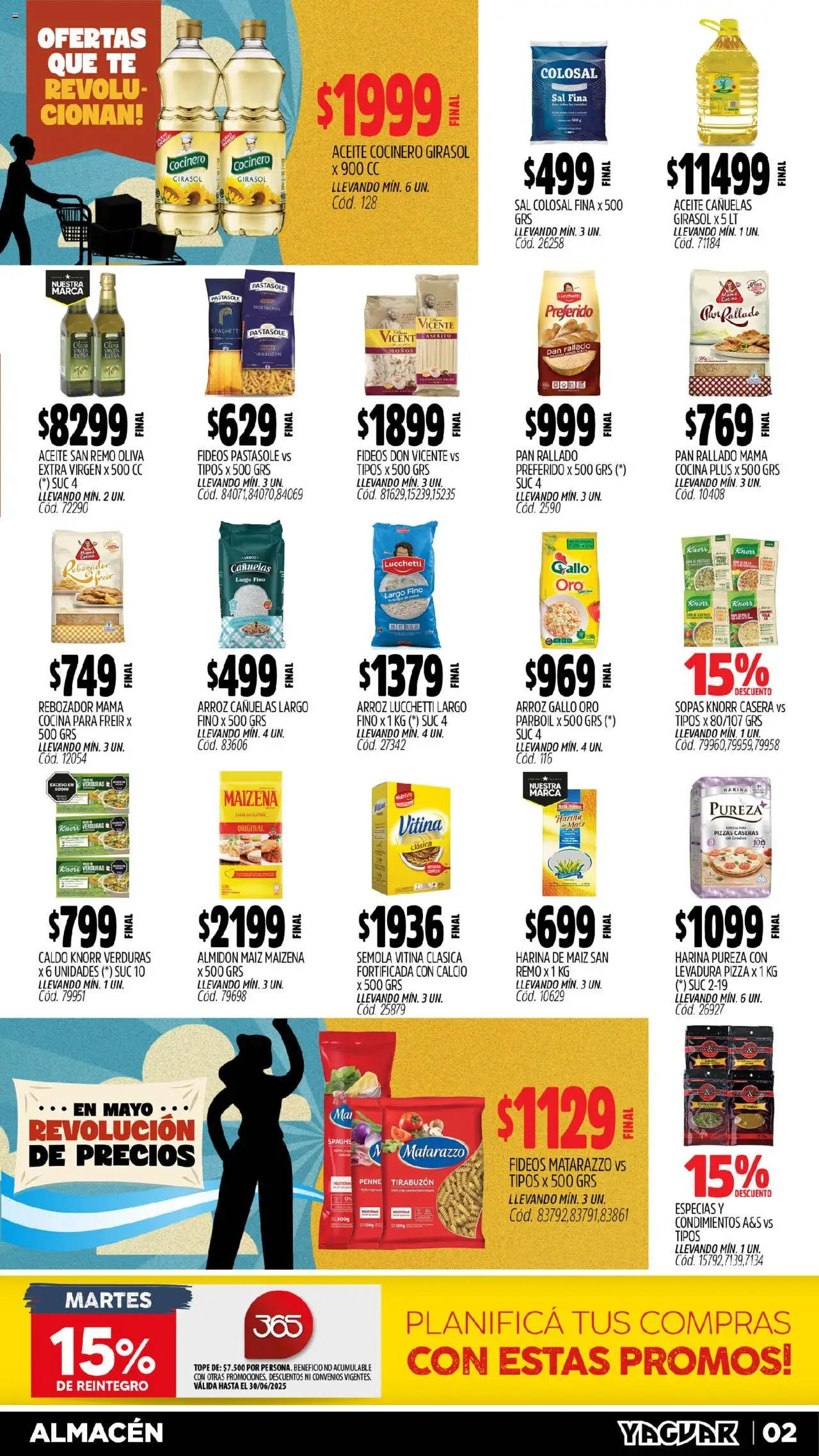 Yaguar - Mar del Plata │ válido desde el 19.05.2025 | Página: 2 | Productos: Aceite, Maiz, Sal, Provenzal