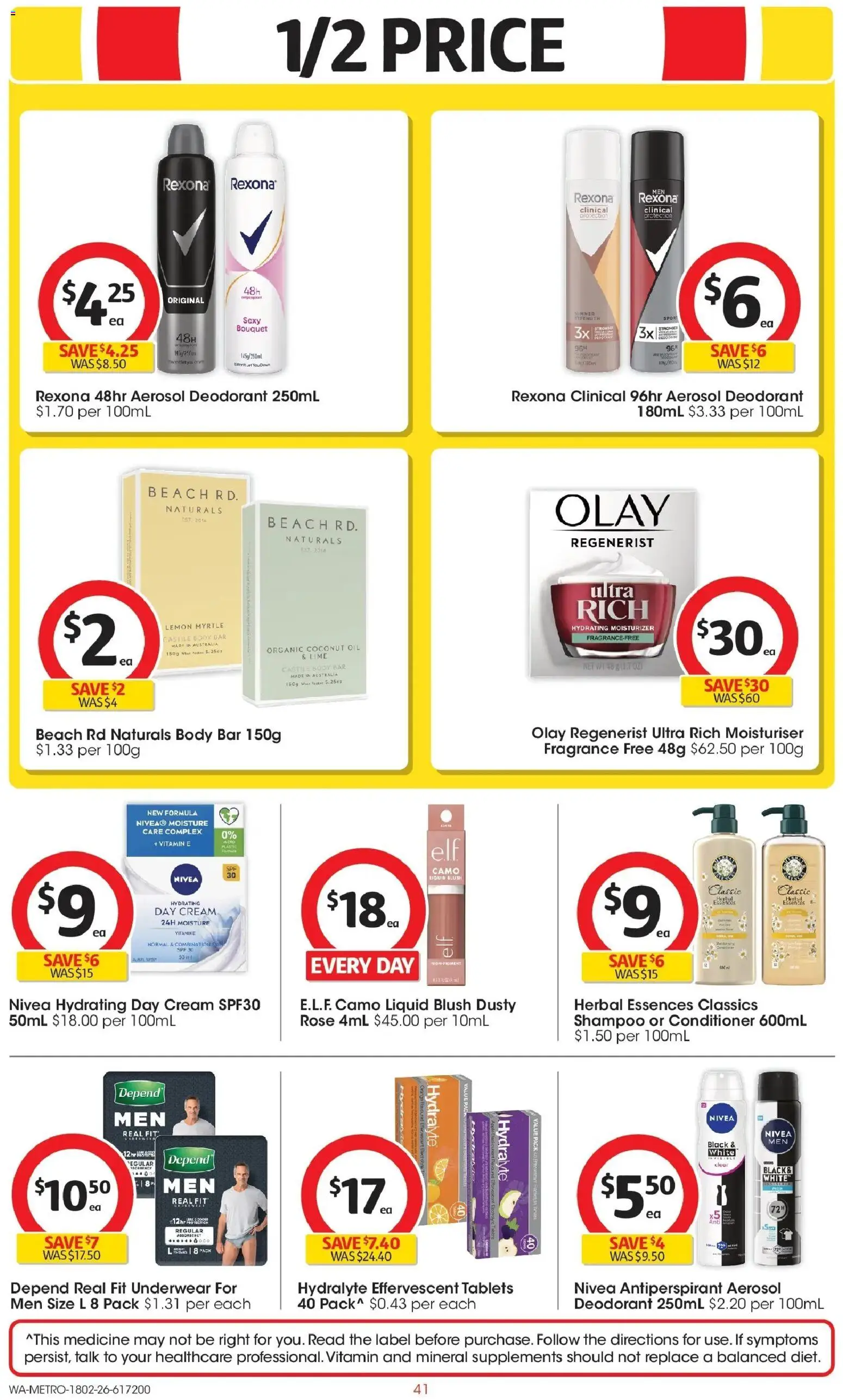 Coles catalogue - valid from 18.02.2026 | Page: 41 | Products: Blush, Cream, Lemon, Vitamin