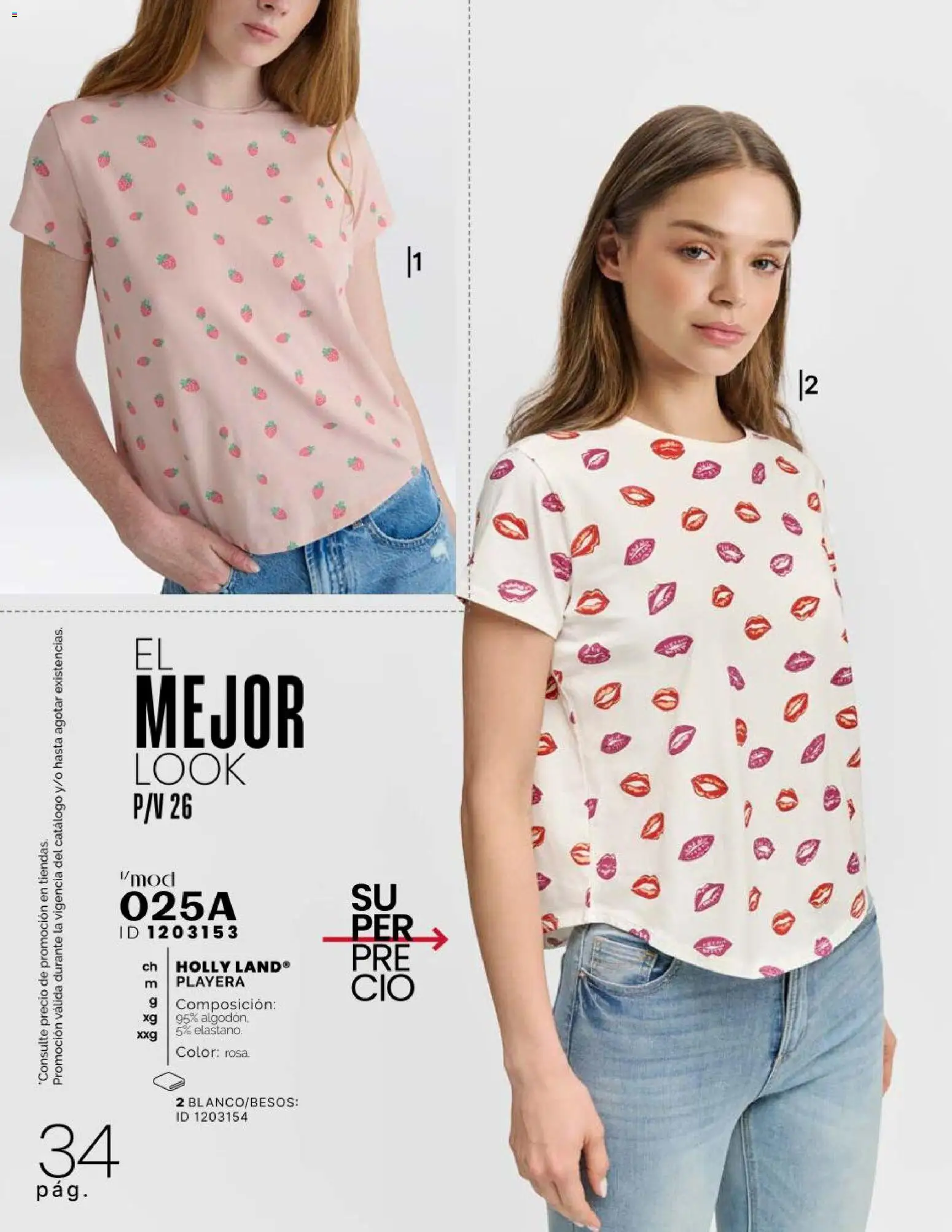 Nuevas ofertas de Price Shoes válidas en toda la República Mexicana desde el 11.03.2026. ¡Encuentra las mejores ofertas en Price Shoes catálogo Ella! | Página: 34 | Productos: Algodón, Playera