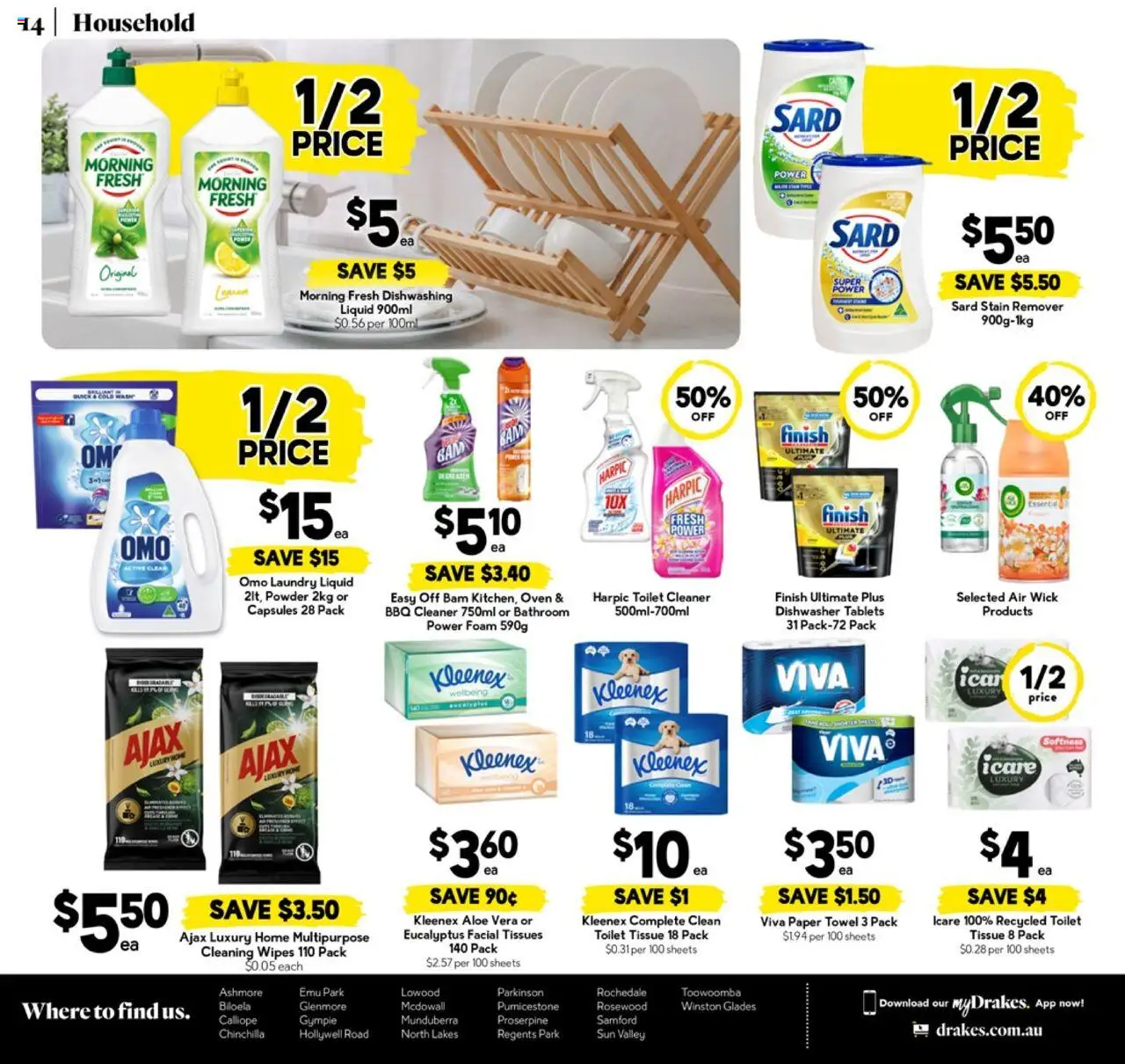 Drakes catalogue - valid from 13.08.2025 | Page: 14 | Products: Household, Laundry, Oven, Tissues
