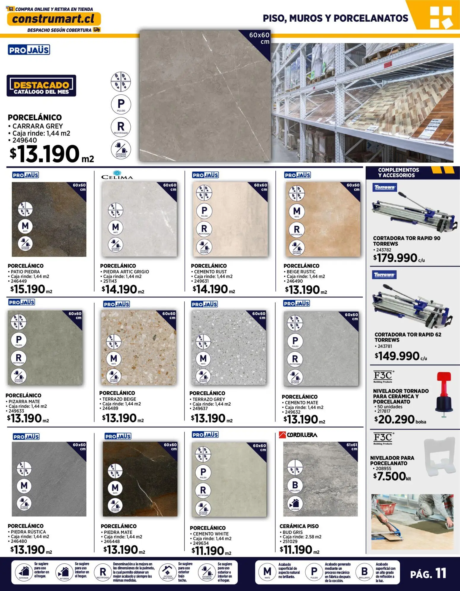 Construmart Ofertas │ válido desde el 01.01.2026 | Página: 11 | Productos: Bolsa, Pizarra, Caja, Mate