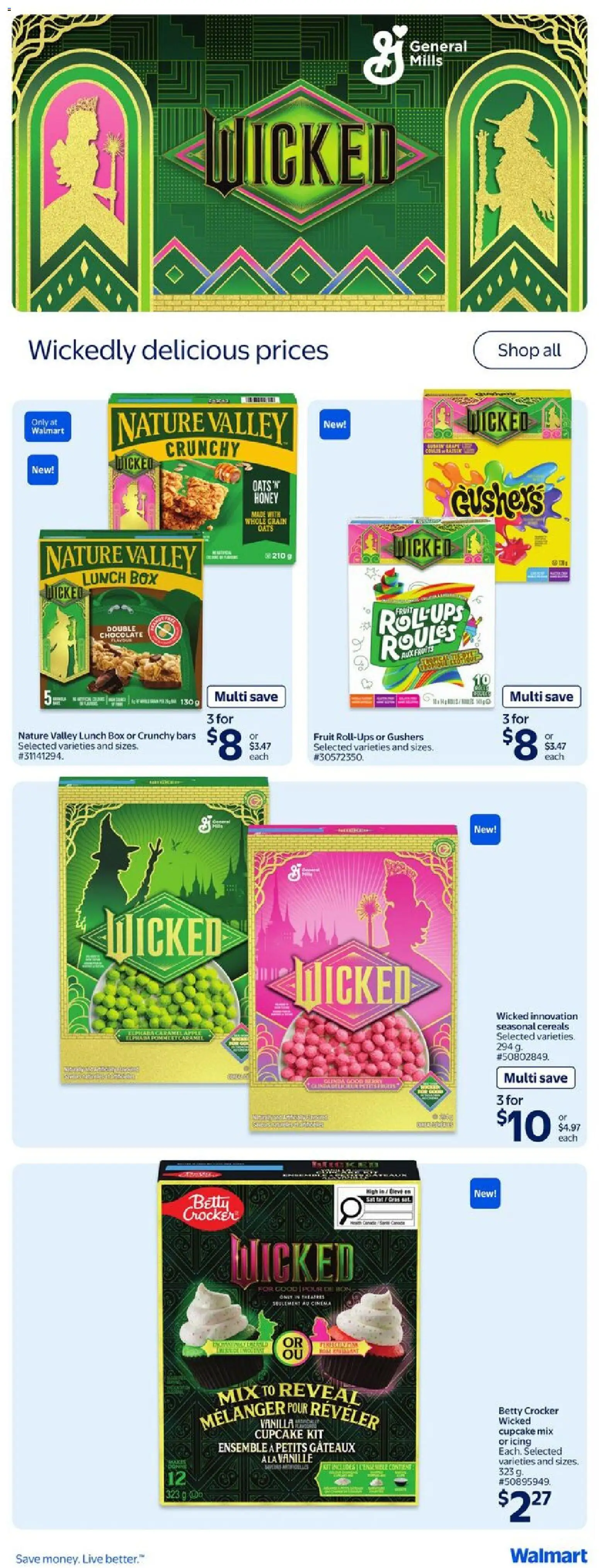 Walmart flyer valid from 23.10.2025 | Page: 20 | Products: Cereals, Box