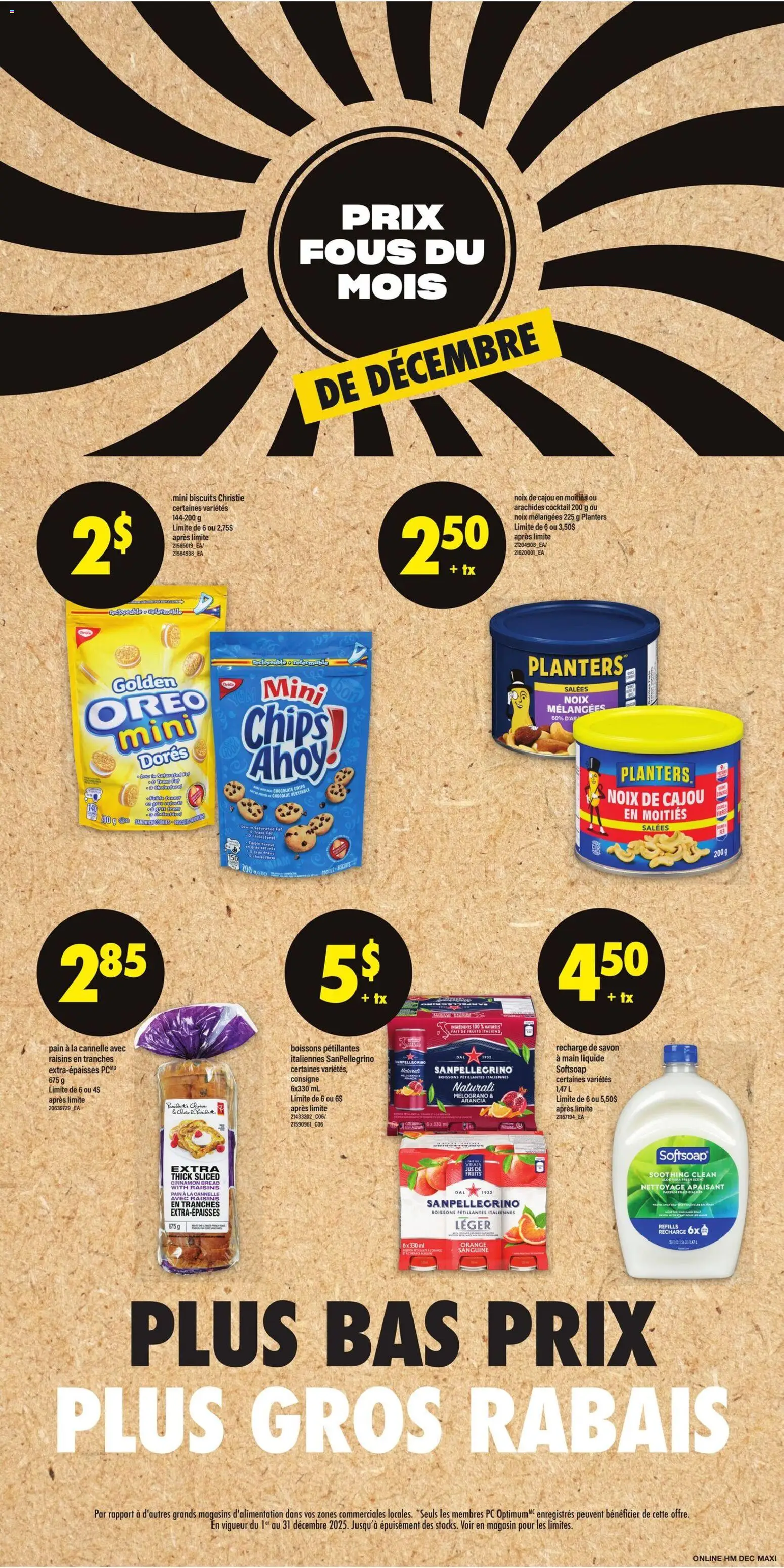 Maxi flyer valid from 25.12.2025 | Page: 5 | Products: Chips, Cookies, PC, Bread
