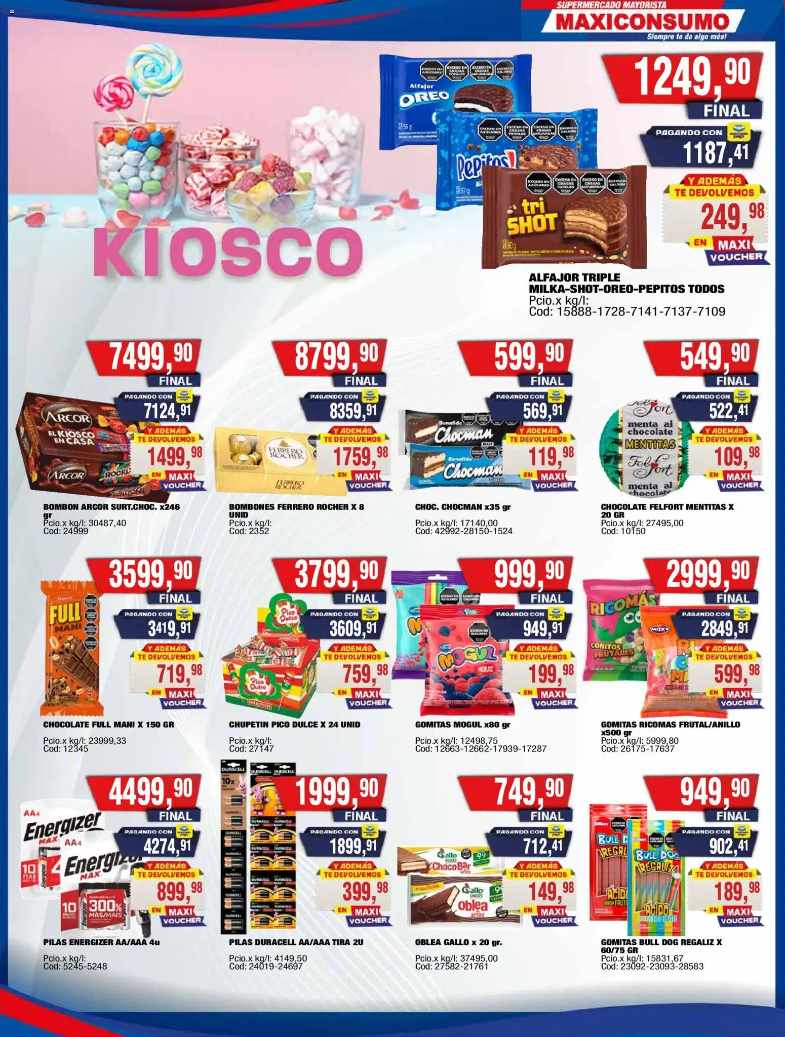 Maxiconsumo ofertas │ válido desde el 13.04.2026 | Página: 10 | Productos: Pico, Bombones, Mani, Alfajor