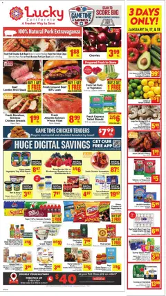 Preview of Lucky Supermarkets weekly ads valid from 14.01.2026
