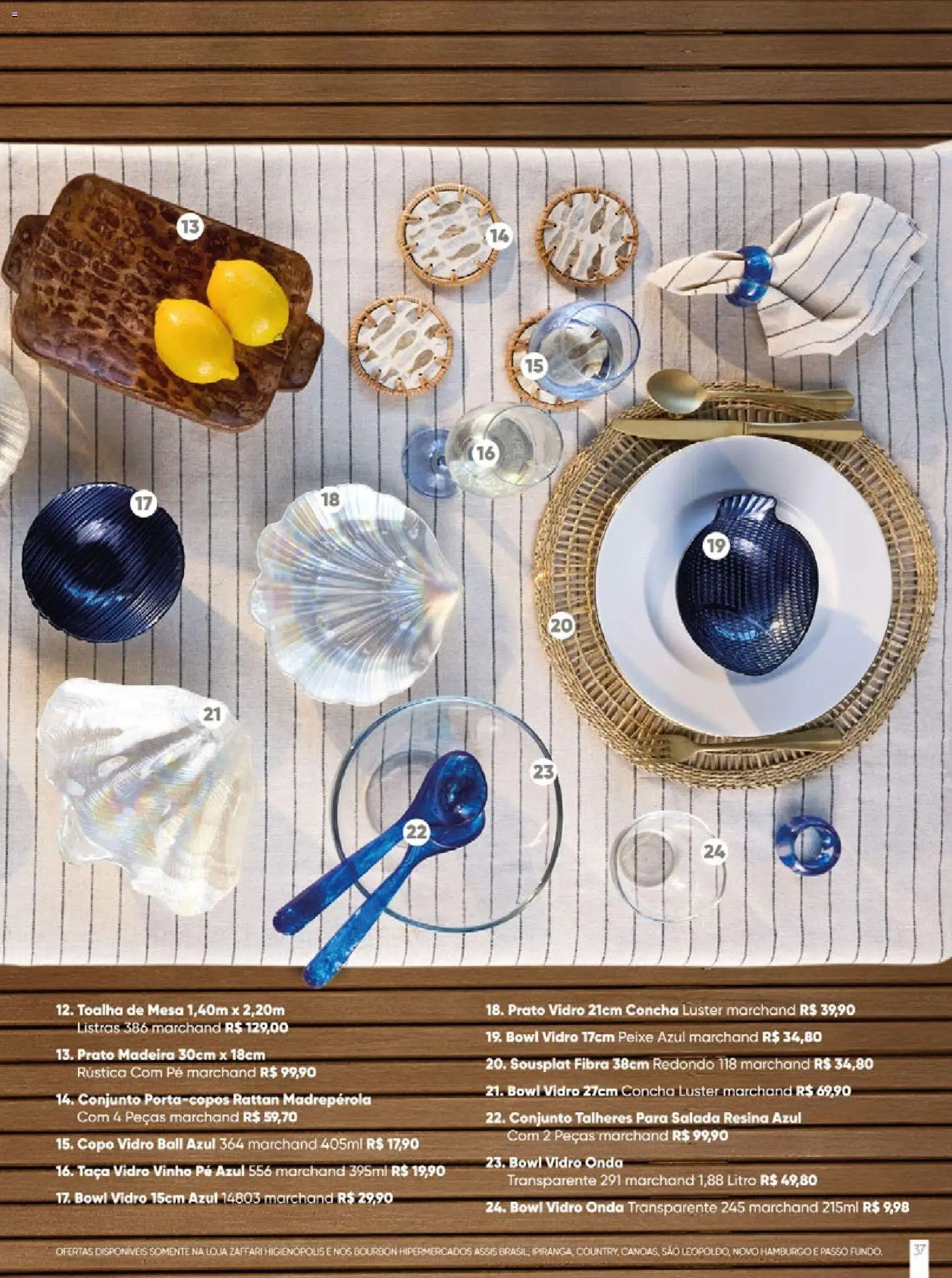 Zaffari Folheto - válido de 27.11.2025 | Página: 37 | Produtos: Mesa, Peixe, Toalha de mesa, Bourbon