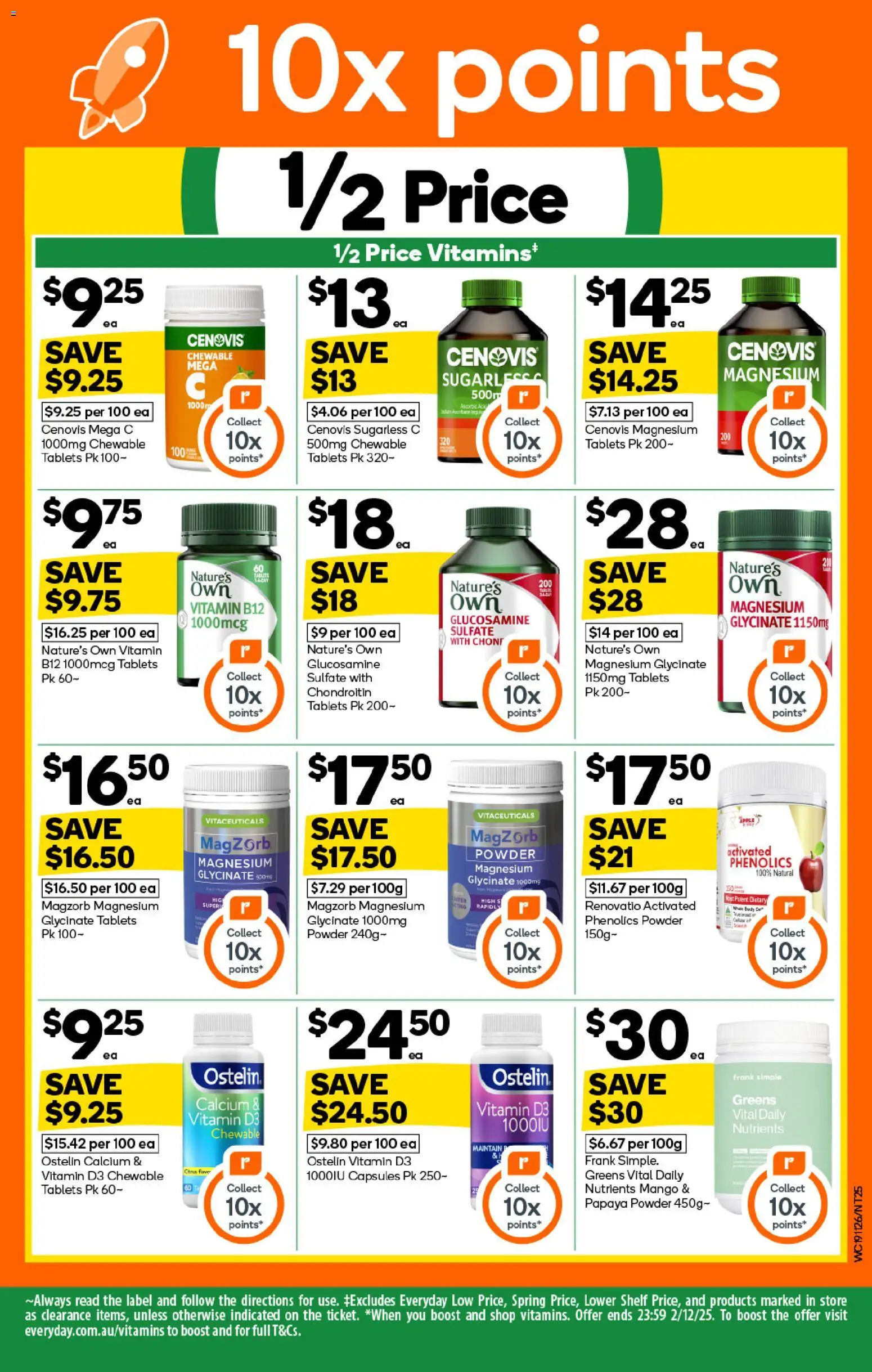 Woolworths catalogue - valid from 19.11.2025 | Page: 25 | Products: Shelf, Powder, Tablets, Vitamin