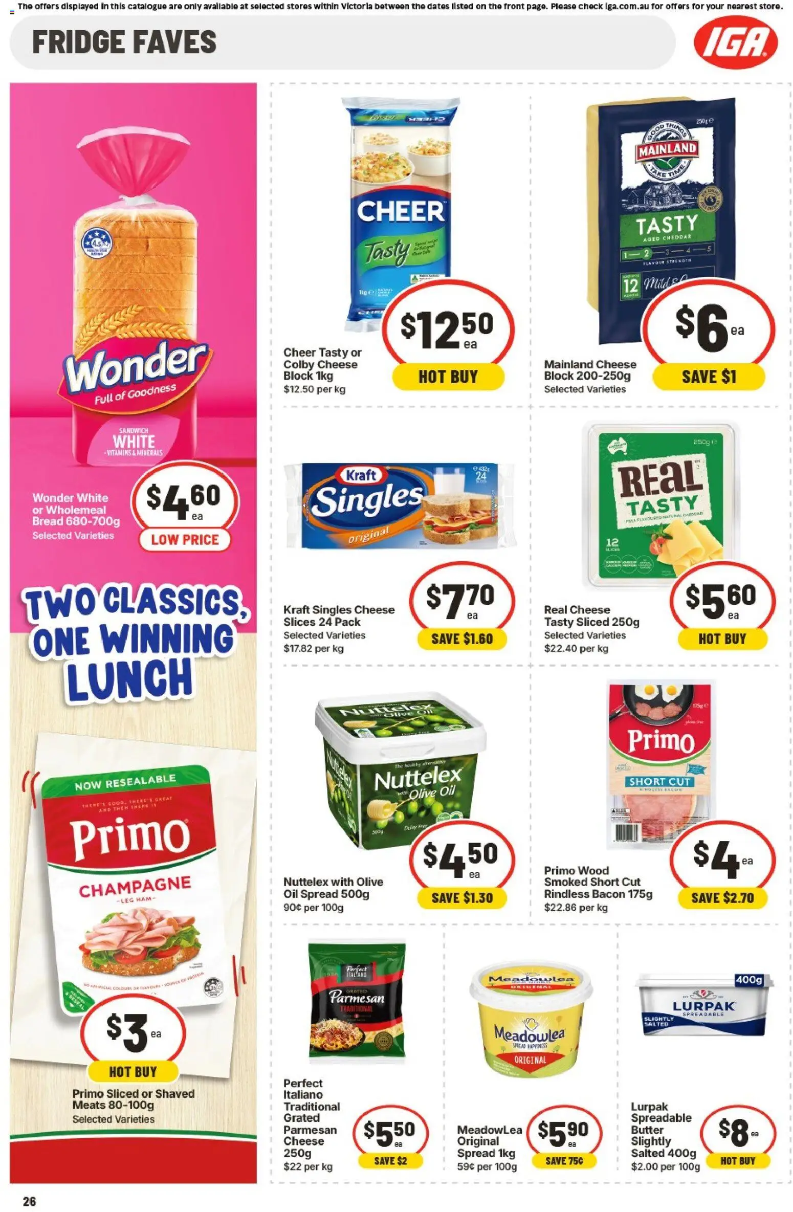 IGA catalogue - valid from 15.04.2026 | Page: 27 | Products: Butter, Ham, Wood, Fridge