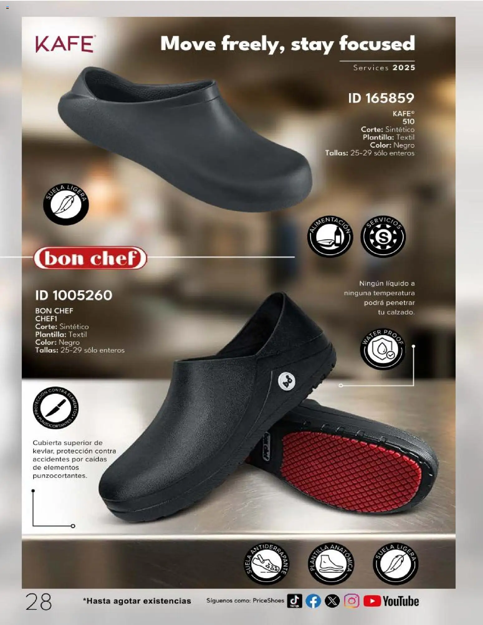 Nuevas ofertas de Price Shoes válidas en toda la República Mexicana desde el 30.12.2025. ¡Encuentra las mejores ofertas en Price Shoes catálogo Trabajo y Servicio! | Página: 28 | Productos: Liga