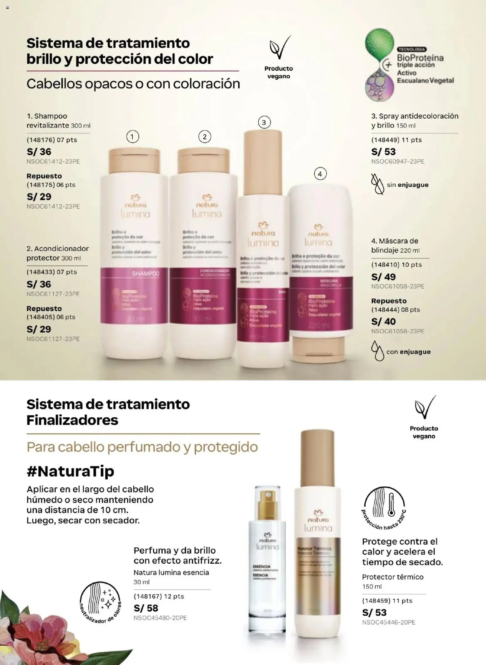 Catálogo Natura válido desde 10.03.2026 | Página: 140 | Productos: Máscara, Shampoo, Acondicionador