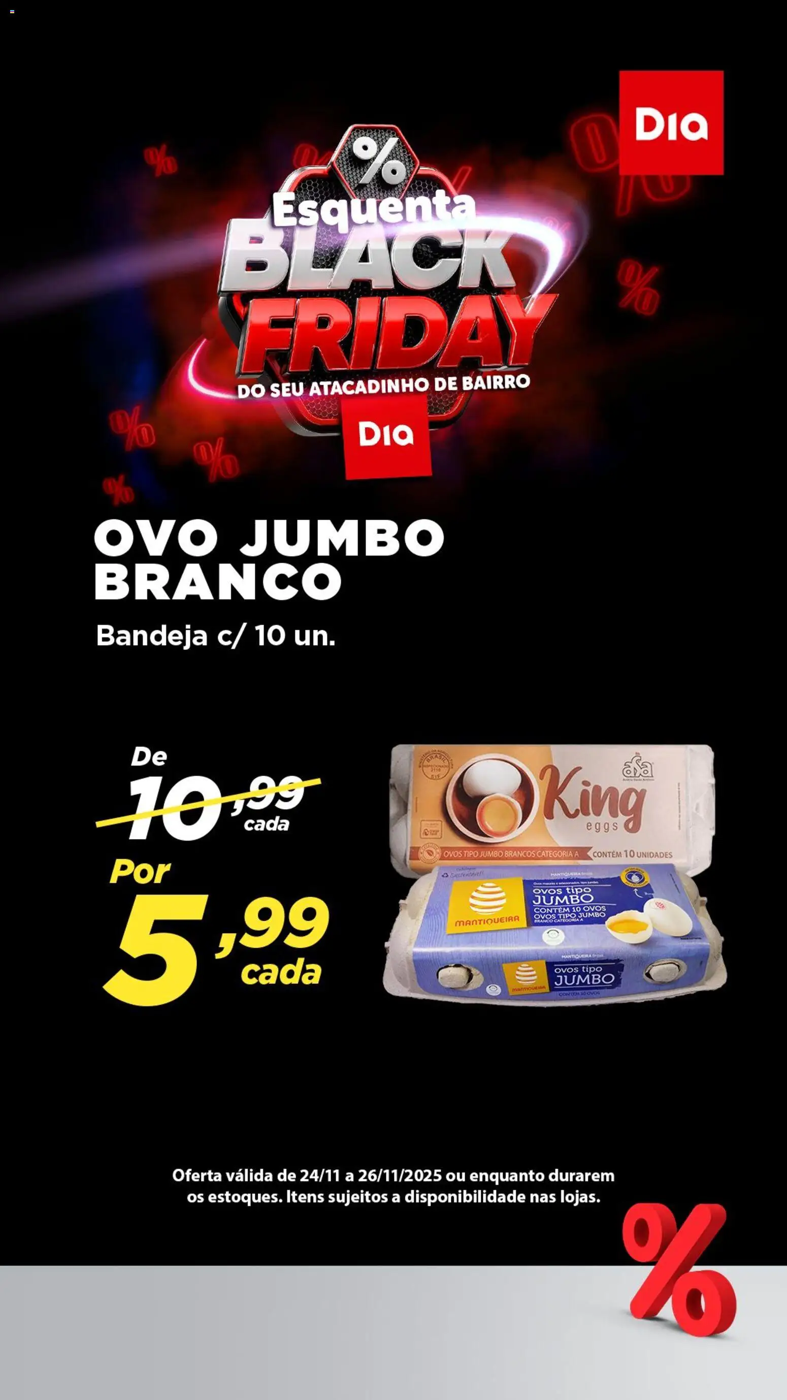 Dia Folheto - válido de 24.11.2025 | Página: 2 | Produtos: Ovos, Bandeja