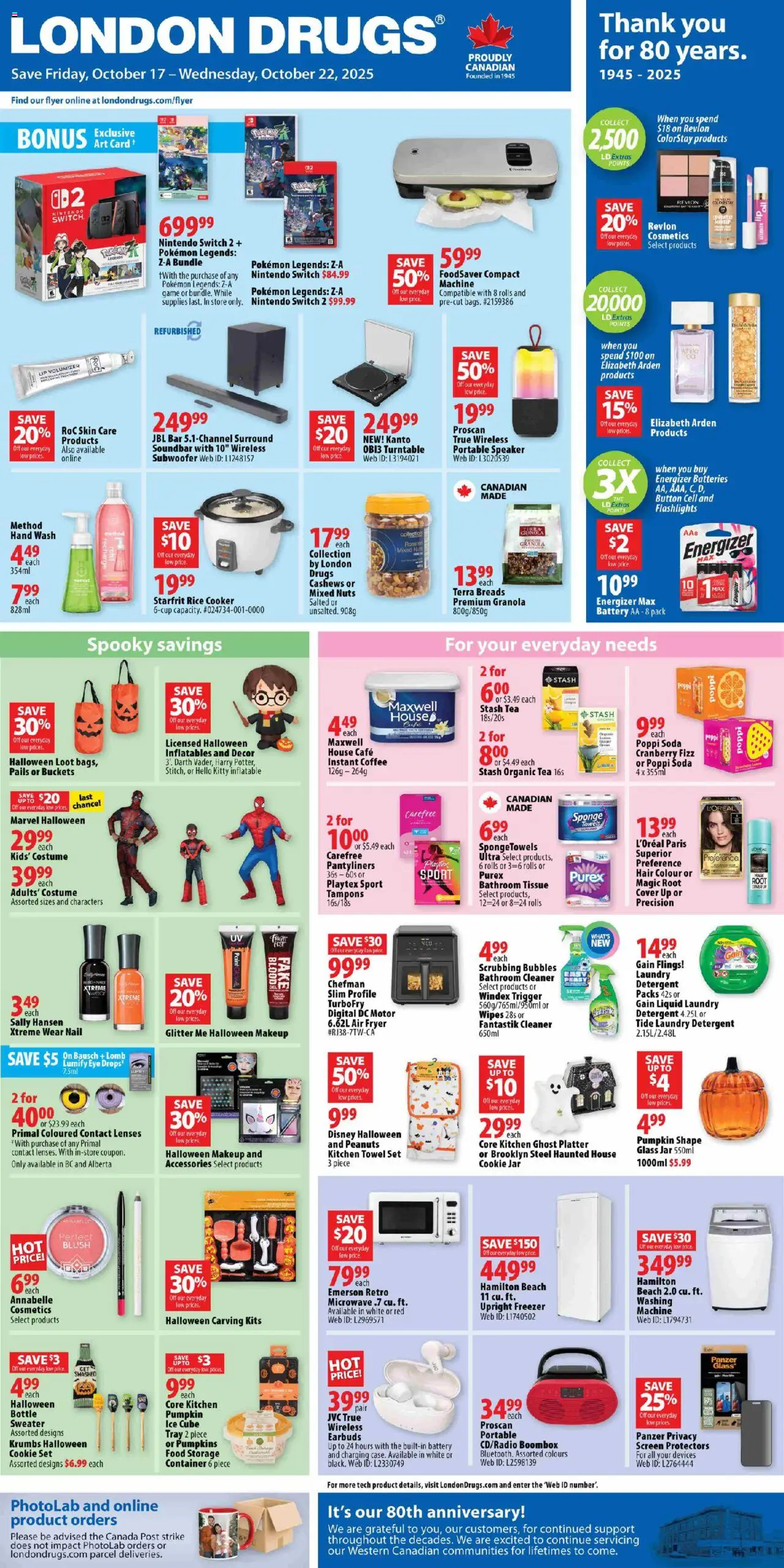 London Drugs flyer valid from 17.10.2025 | Page: 1