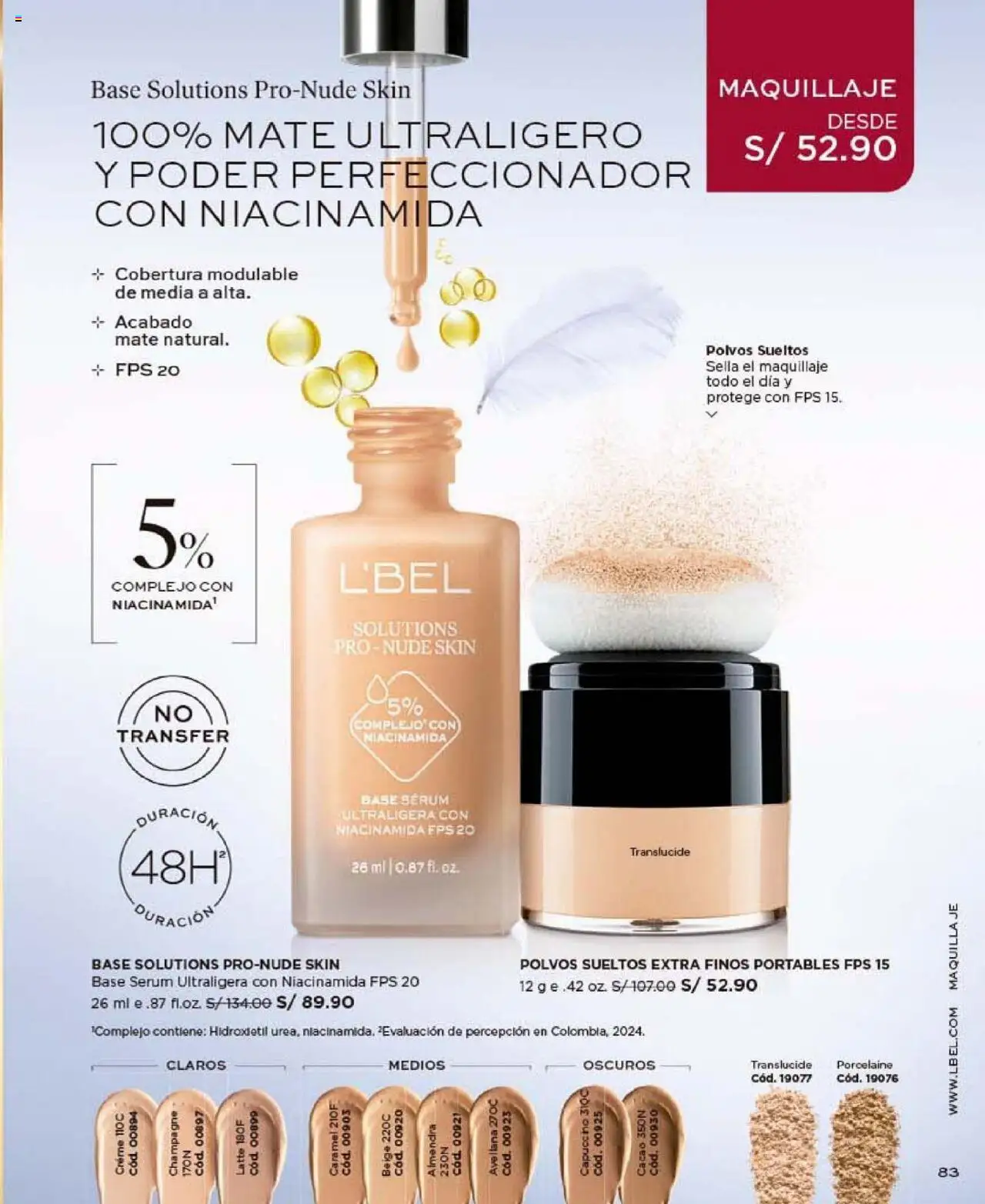 Catálogo L'Bel válido desde 24.10.2025 | Página: 83 | Productos: Maquillaje