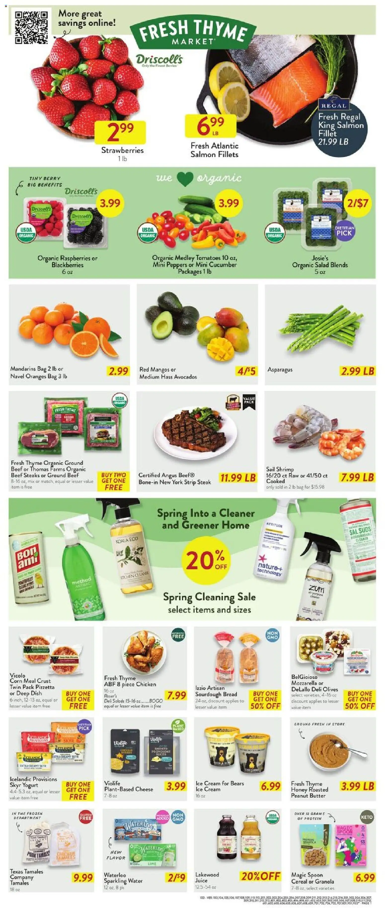 Fresh Thyme Weekly Ad - OH - valid from 22.04.2026 | Page: 2 | Products: Butter, Cheese, Yogurt, Bag