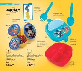Vista previa de B. Contenedor con cubiertos Mickey y sus amigos, Plástico. (196718) 9 pts, nuevo folleto de la tienda, válido en México a partir del 28.11.2025 | Página: 190