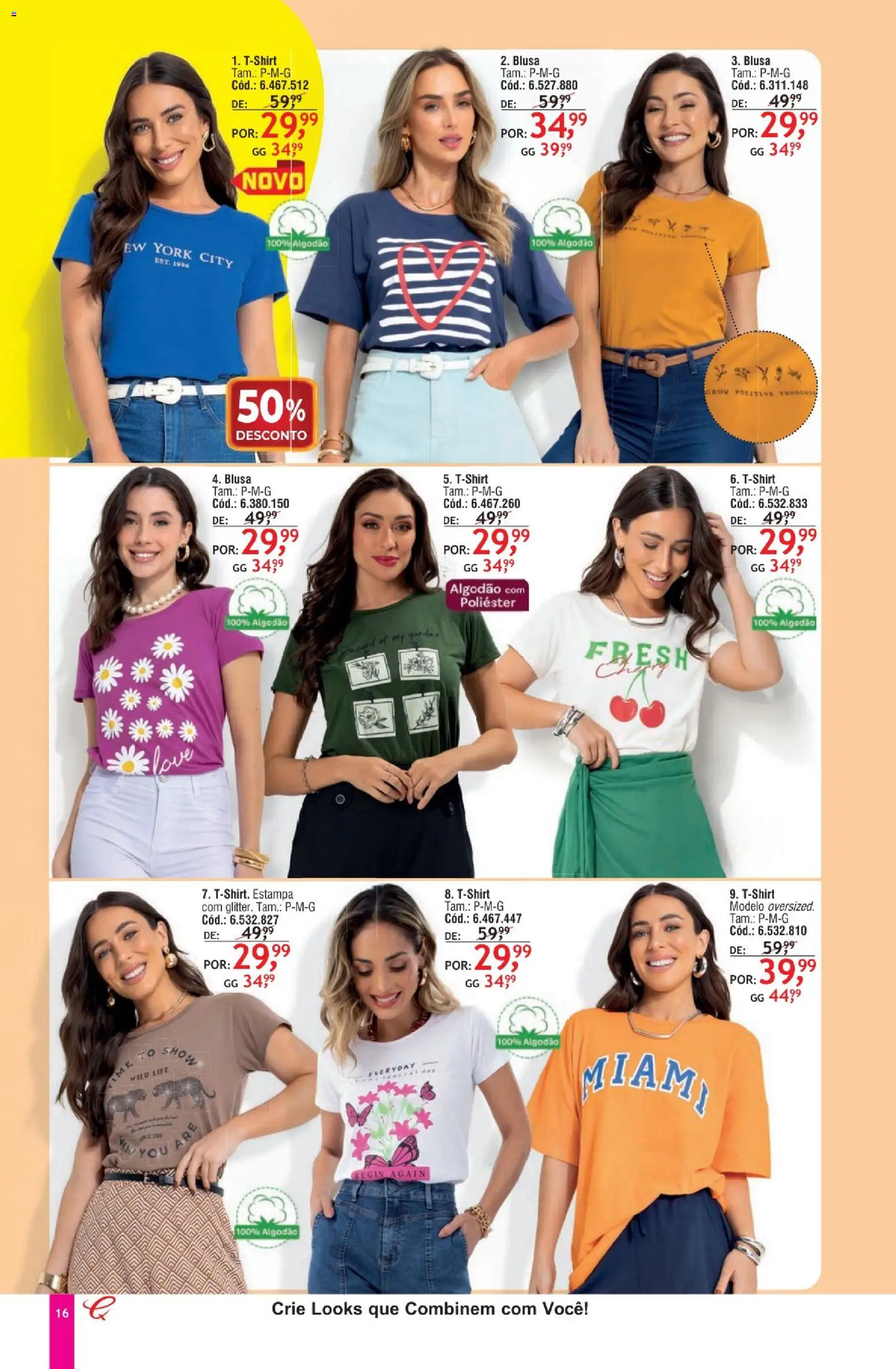 Quatro Estações Folheto - válido de 01.05.2026 | Página: 12 | Produtos: Blusa, Algodão