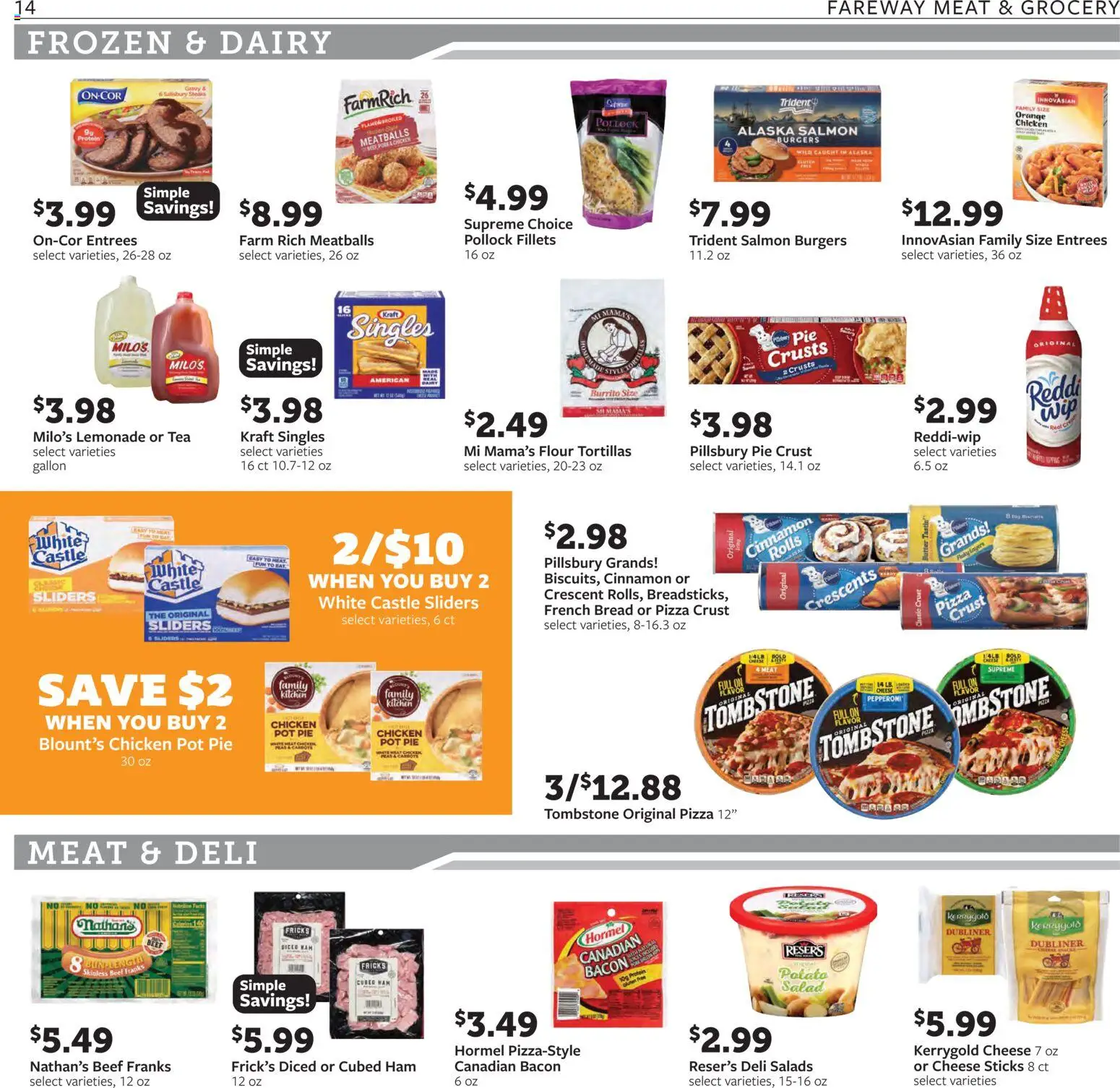 Fareway Weekly Ad - valid from 27.10.2025 | Page: 14 | Products: Cheese, Bread, Ham, Beef