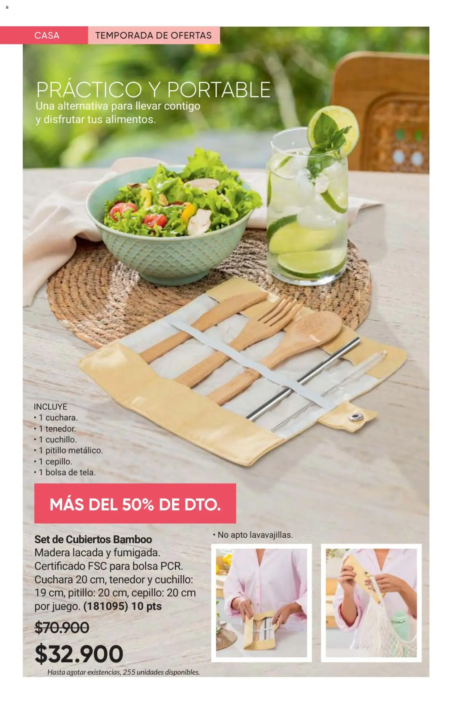 Avon revista - valida desde el 01.02.2026 | Página: 28 | Productos: Bolsa, Tenedor, Cepillo, Cuchillo