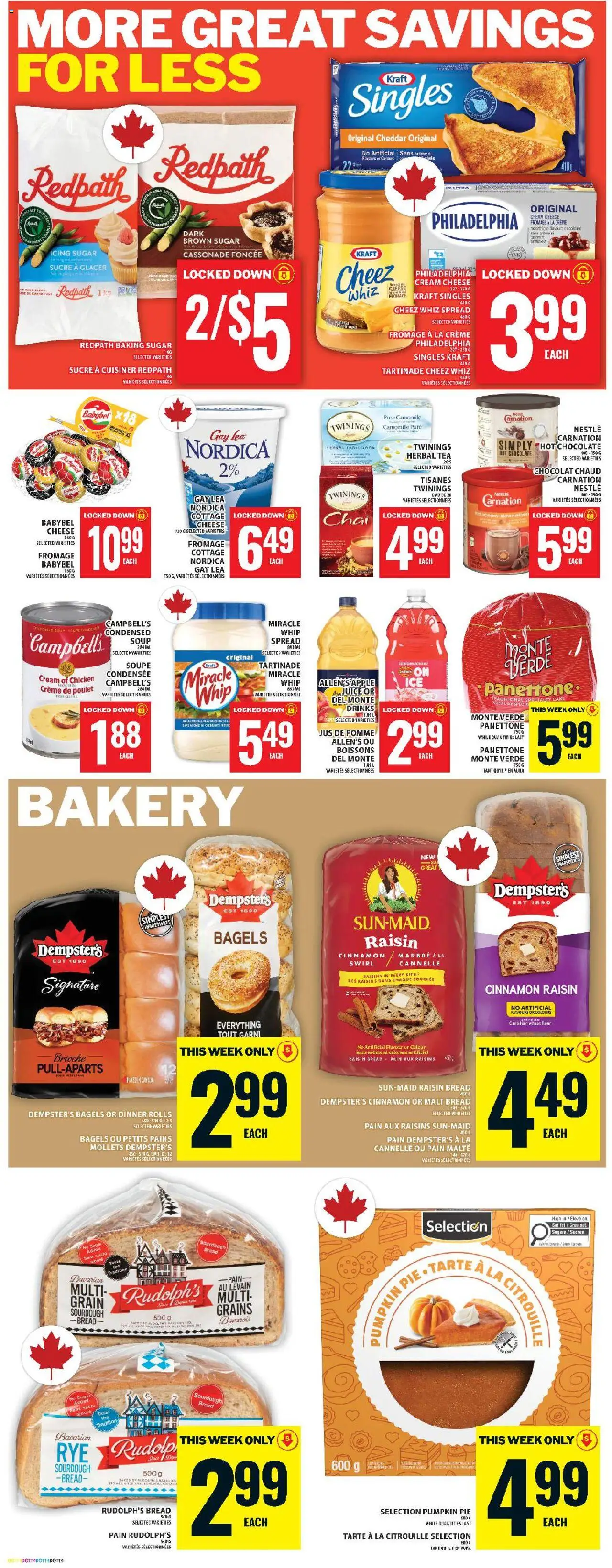 Food Basics flyer valid from 02.10.2025 | Page: 8 | Products: Cap, Bread, Chocolate, Chicken