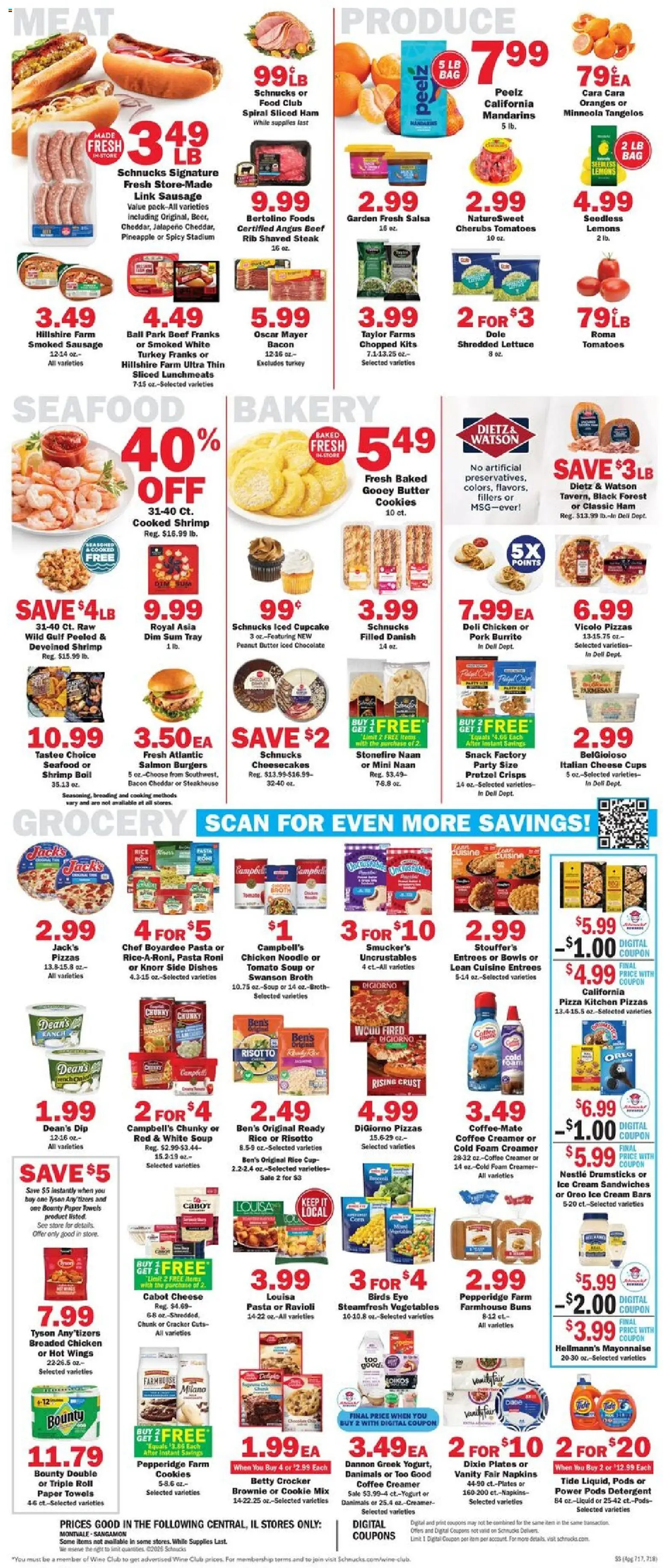 Schnucks Weekly Print Ad - IL - valid from 04.02.2026 | Page: 4 | Products: Lettuce, Chocolate, Seafood, Rod