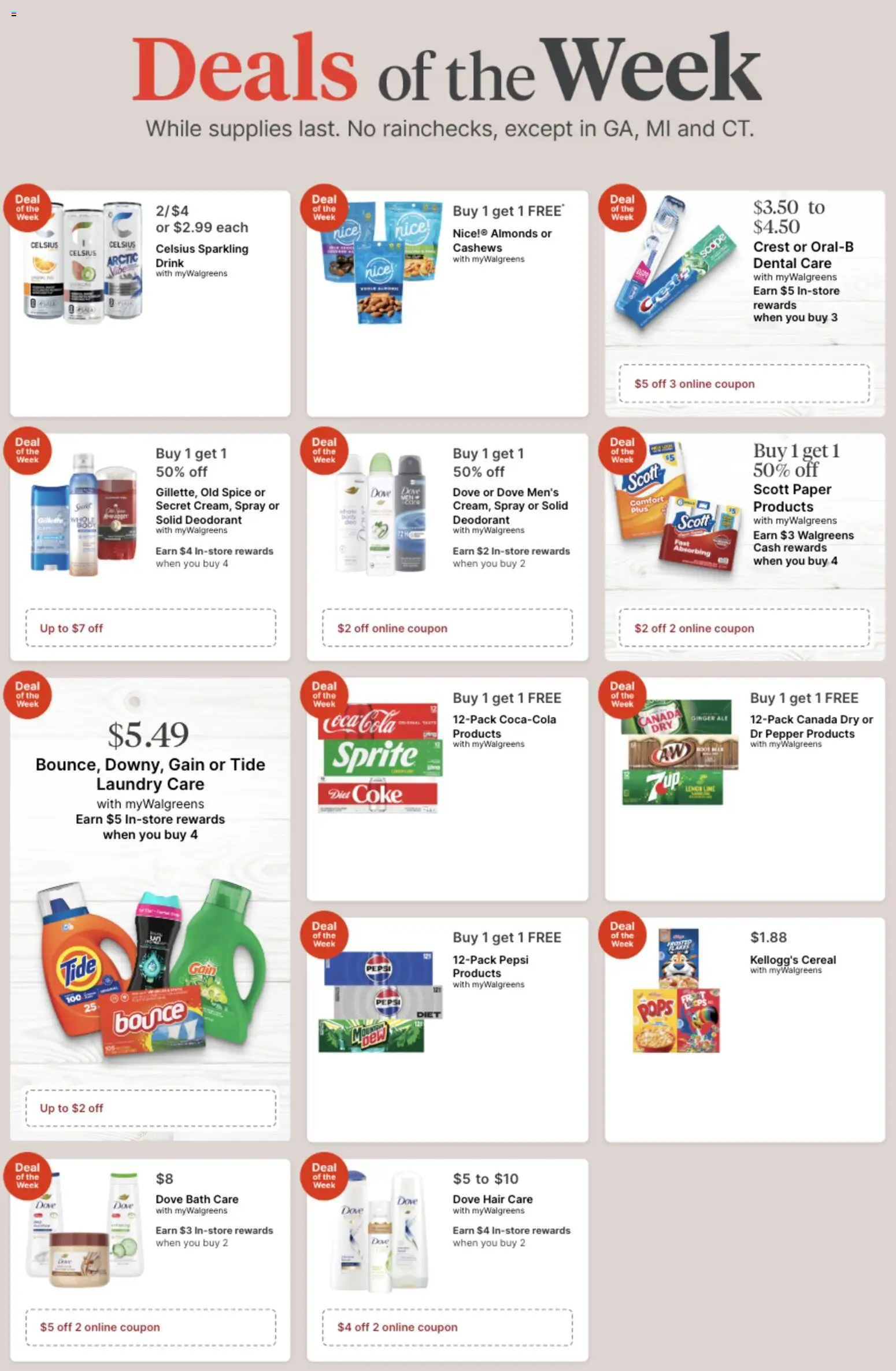 Walgreens Weekly Ad - valid from 11.01.2026 | Page: 1 | Products: Ginger, Bath, Deodorant, Pepper