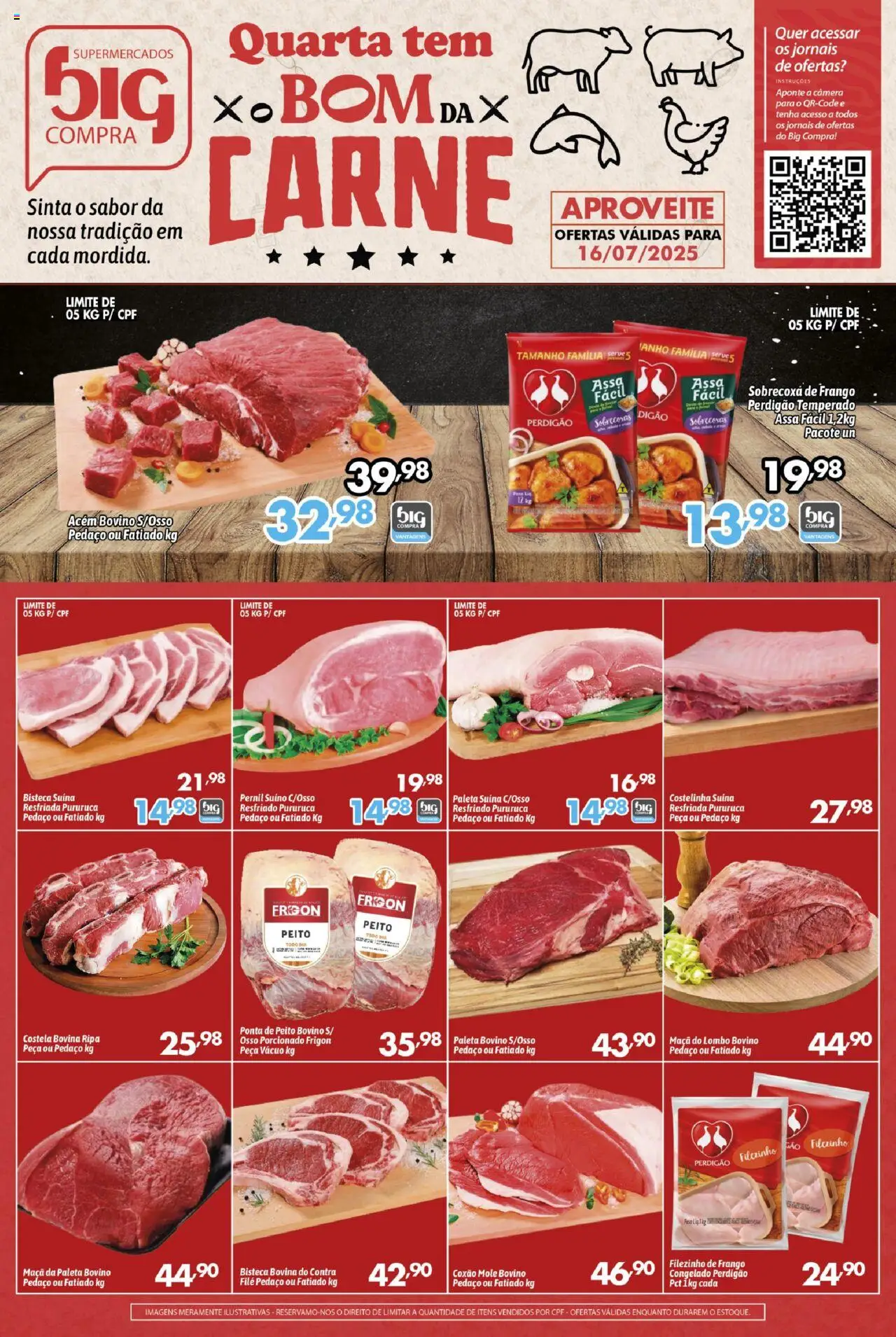 Big Compra Folheto - válido de 16.07.2025 | Página: 1 | Produtos: Acém, Carne, Frango, Câmera
