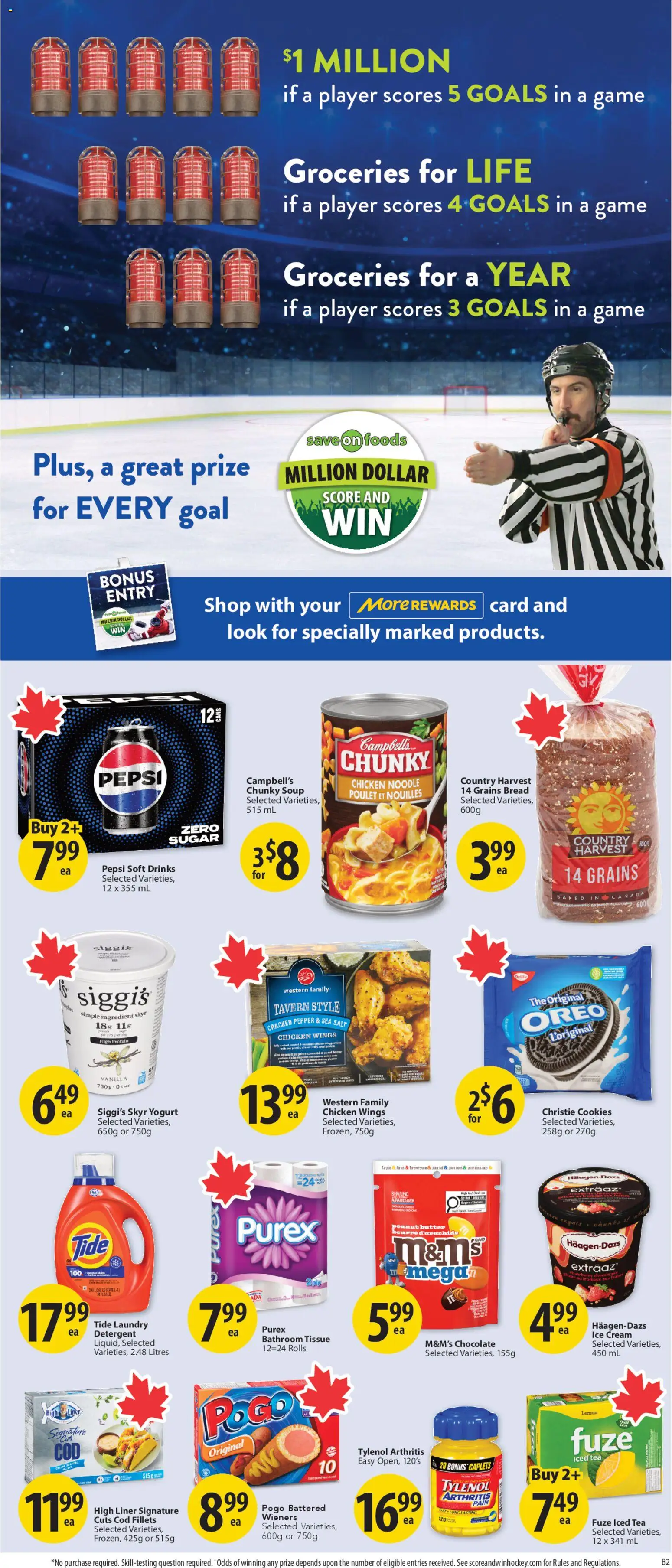 Save on foods flyer valid from 12.02.2026 | Page: 29 | Products: Cream, Player, Butter, Bread