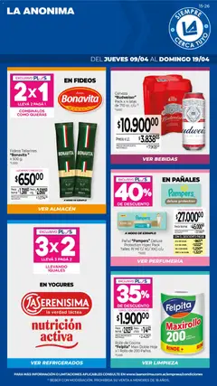Vista previa La Anonima catálogo válido desde el 09.04.2026