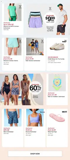 JCPenney Weekly Ad - valid from 14.07.2025 | Page: 5 | Products: Swimwear, Shorts, Flops
