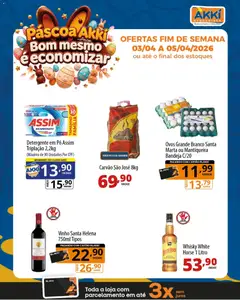 Akki Atacadista ofertas Páscoa - Pré-Visualização do folheto da loja Akki Atacadista, válido de 03.04.2026