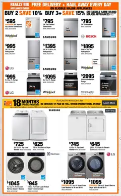 Preview of Home Depot weekly flyer / circulaire from shop Home Depot valid from 19.03.2026 | Page: 7 | Products: Refrigerator, Dryer, Dishwasher