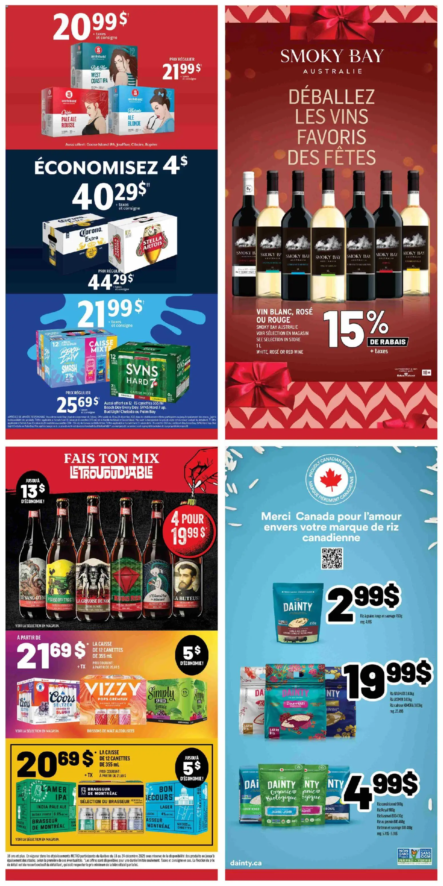 Metro flyer valid from 18.12.2025 | Page: 21 | Products: Rice, Wine