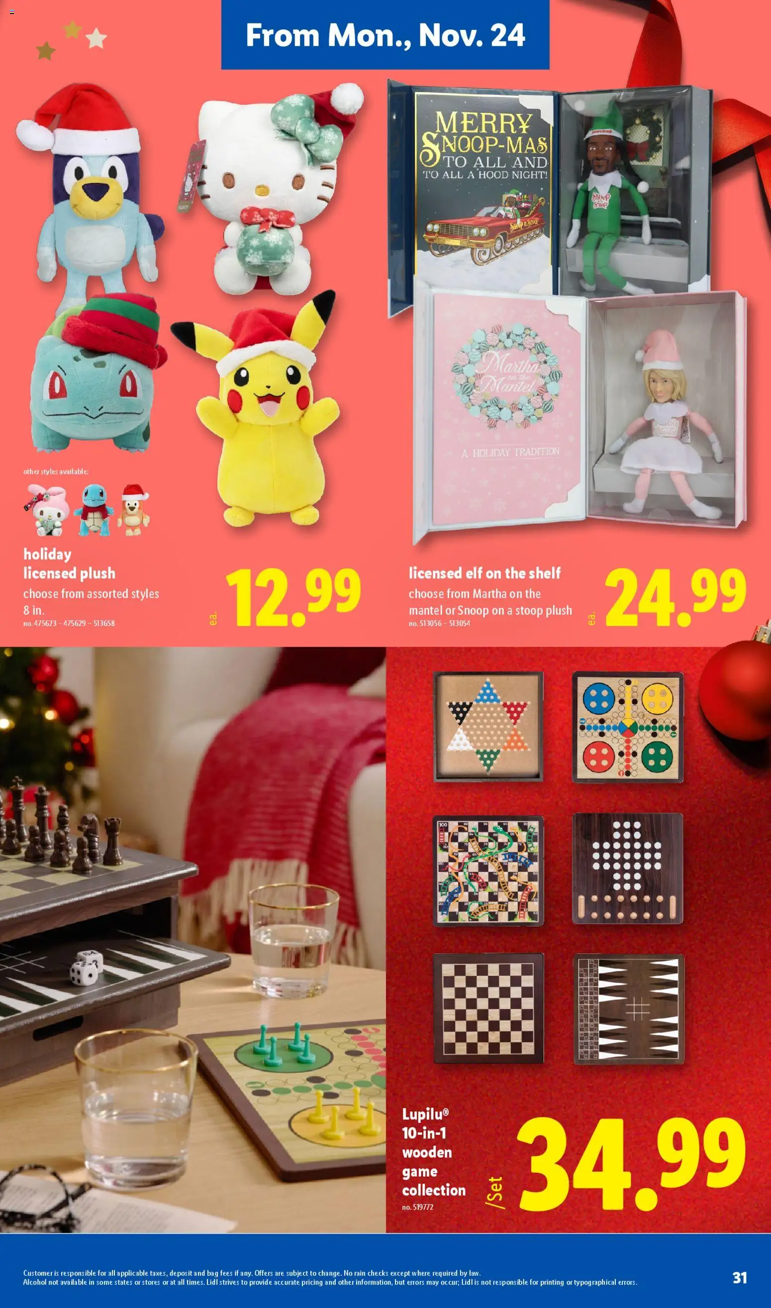 Lidl Early Black Friday - valid from 19.11.2025 | Page: 31 | Products: Shelf, Game, Bag