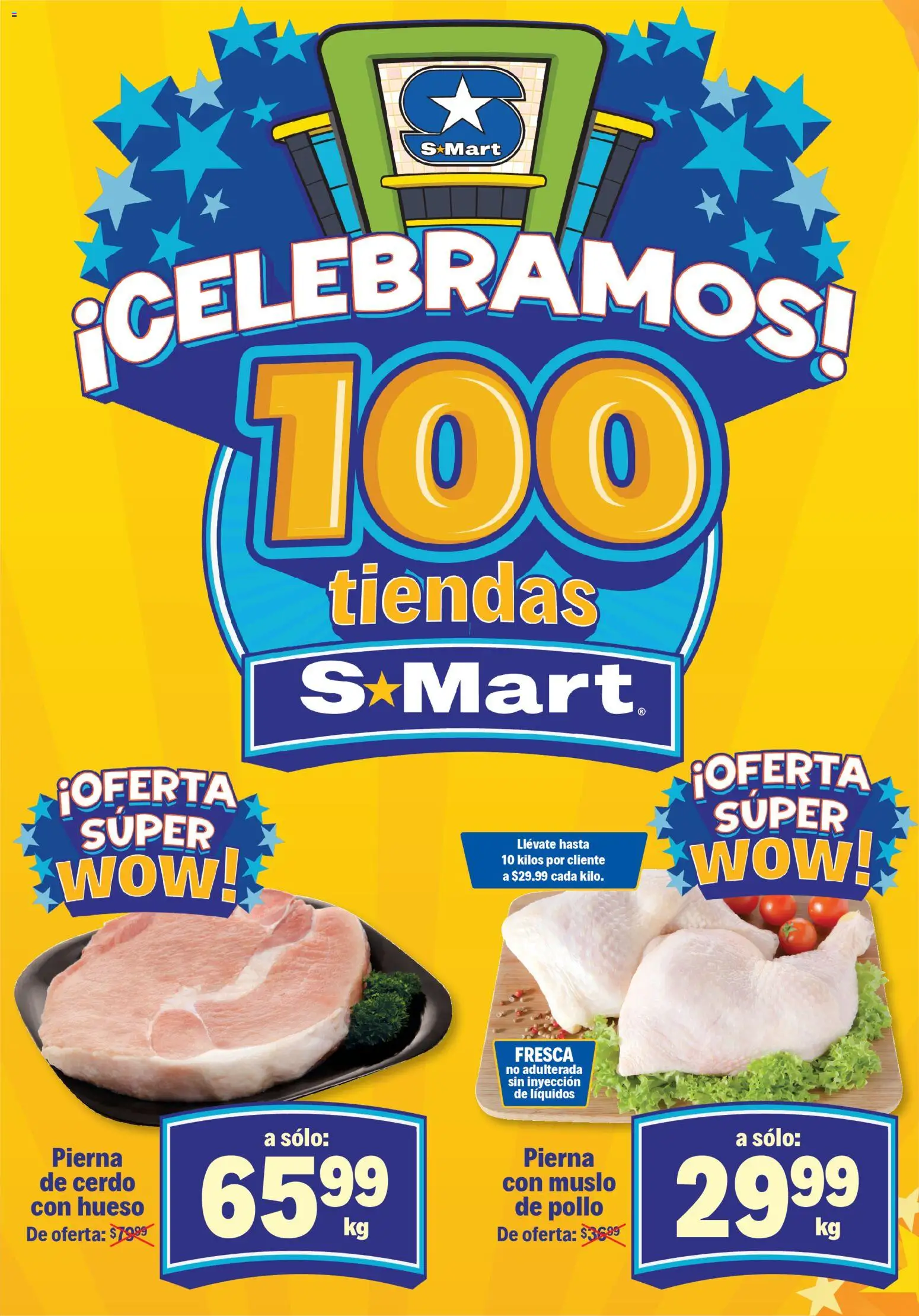 Nuevas ofertas de S-Mart válidas en toda la República Mexicana desde el 21.10.2025. ¡Encuentra las mejores ofertas en S-Mart folleto Reynosa! | Página: 2 | Productos: Pollo, Cerdo