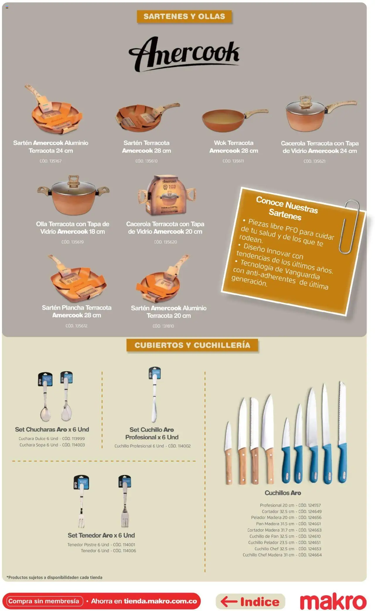 Makro revista - valida desde el 16.04.2025 | Página: 74 | Productos: Timbre, Cortador, Tenedor, Wok