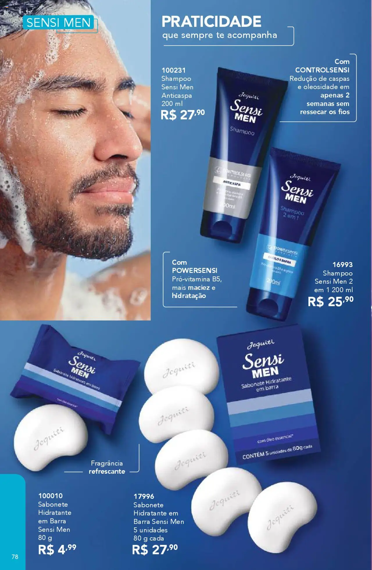 Jequiti Folheto - válido de 03.10.2025 | Página: 78 | Produtos: Shampoo, Fragrância, Óleo, Sabonete