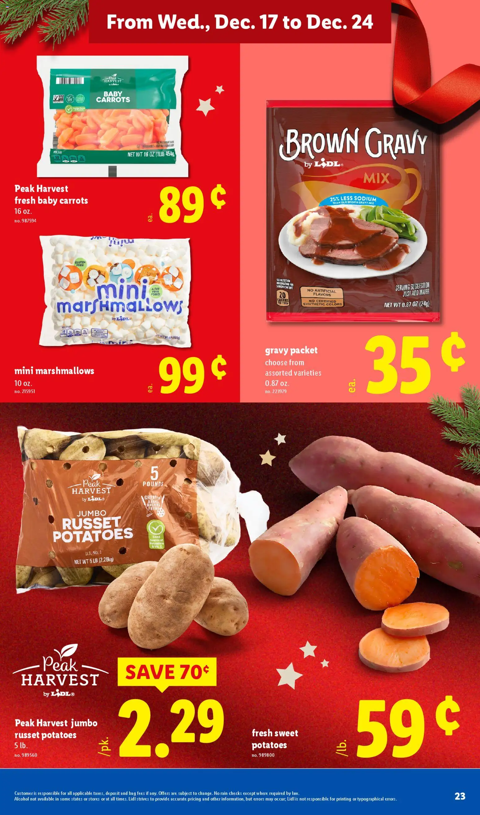 Lidl Weekly Ad - valid from 17.12.2025 | Page: 23 | Products: Potatoes, Water, Bag